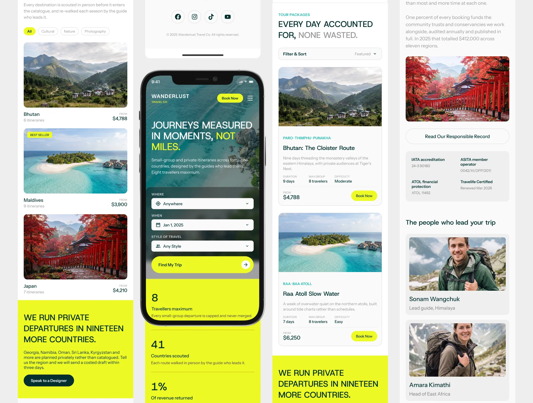 Wanderlust - Travel Tour Agency and Booking Web UI Kit 5