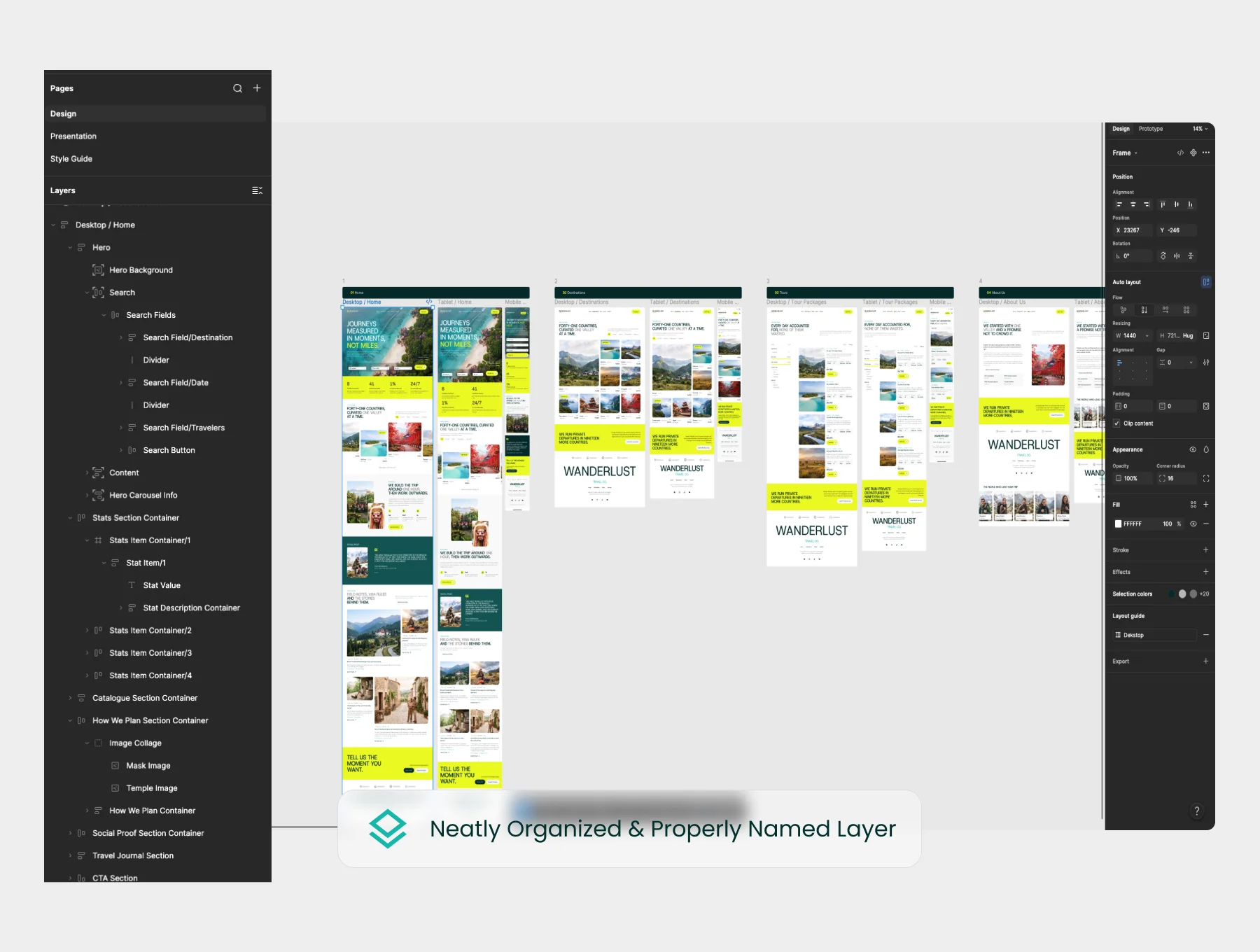 Wanderlust - Travel Tour Agency and Booking Web UI Kit 8