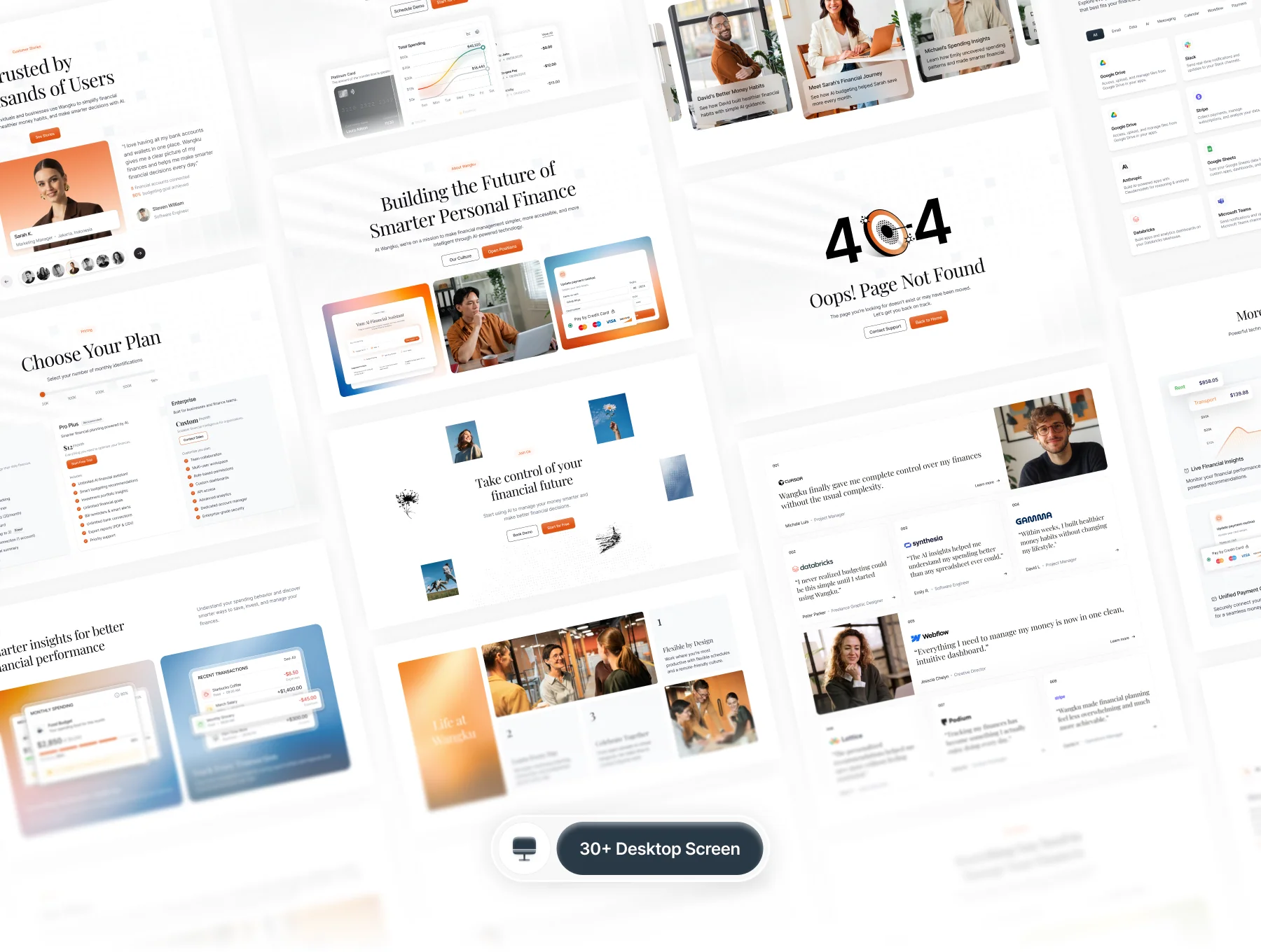 Wangku - AI Finance SaaS Website UI Kit 4