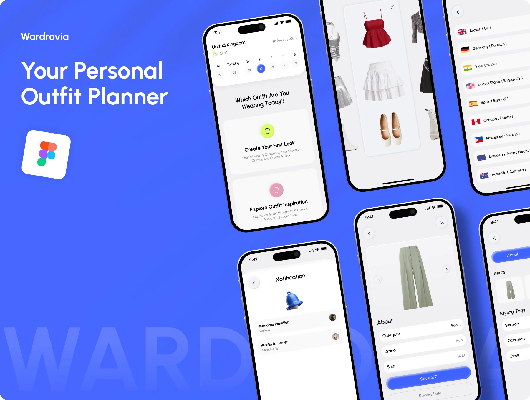 Wardrovia | Smart Outfit Planner & Digital Closet UI Kit 9