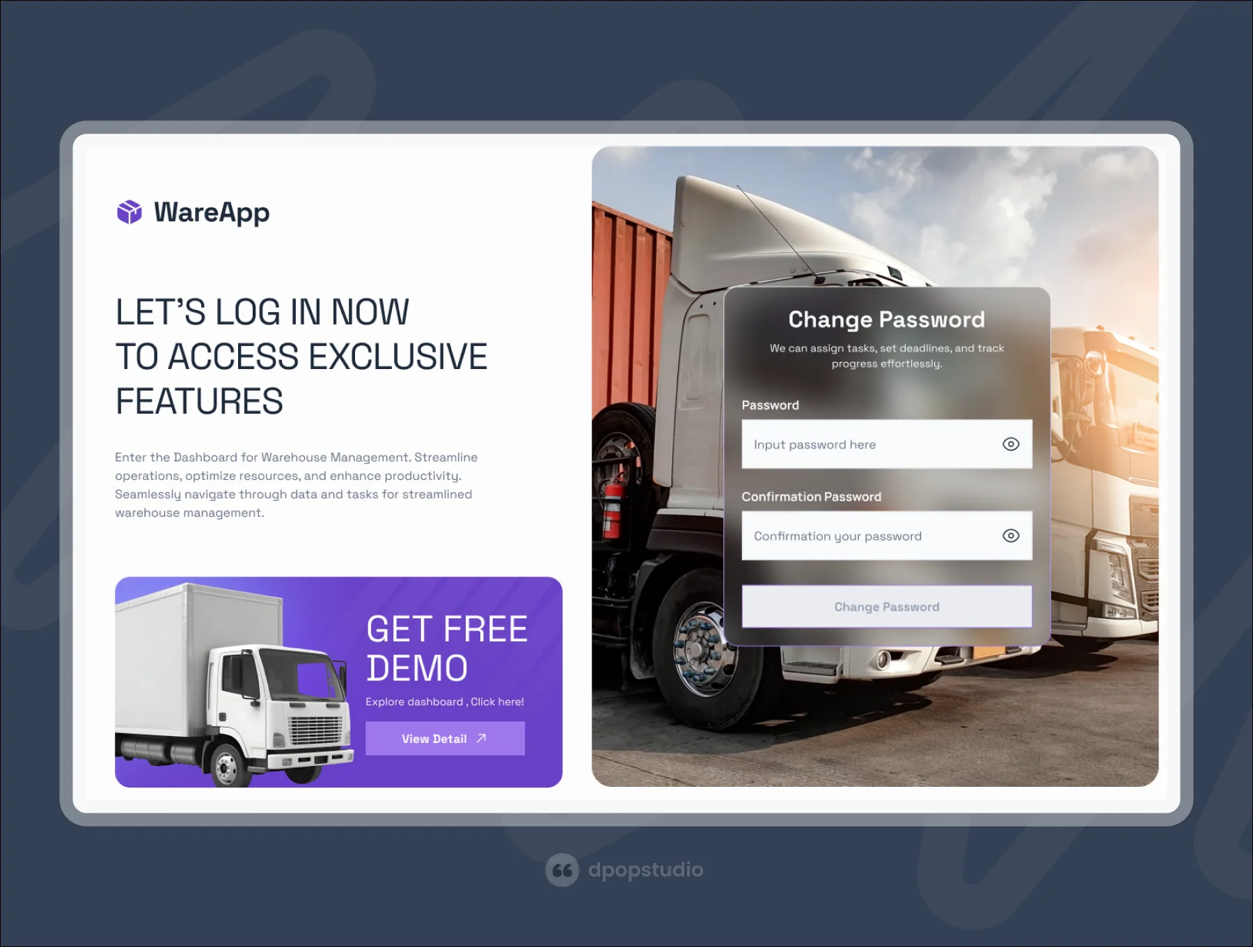 WareApp - Warehouse Shiping Dashboard UI KIT 5