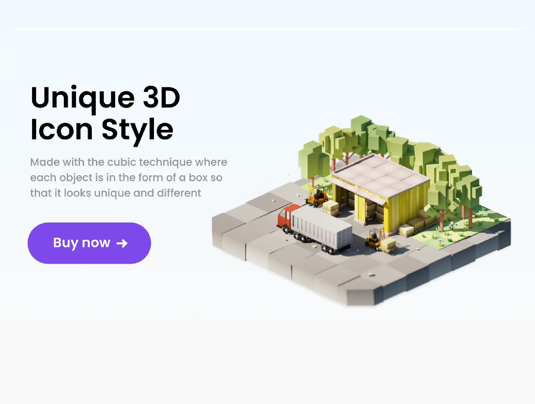 Warehouse 3D Illustration 2
