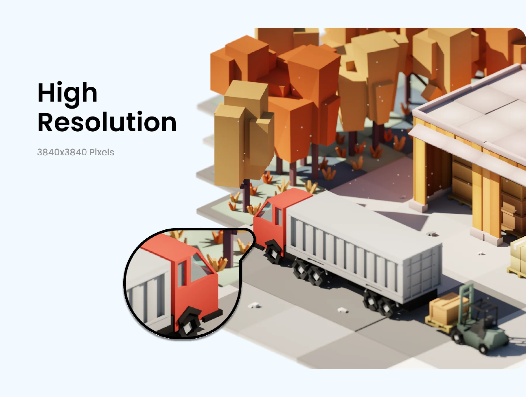 Warehouse 3D Illustration 5