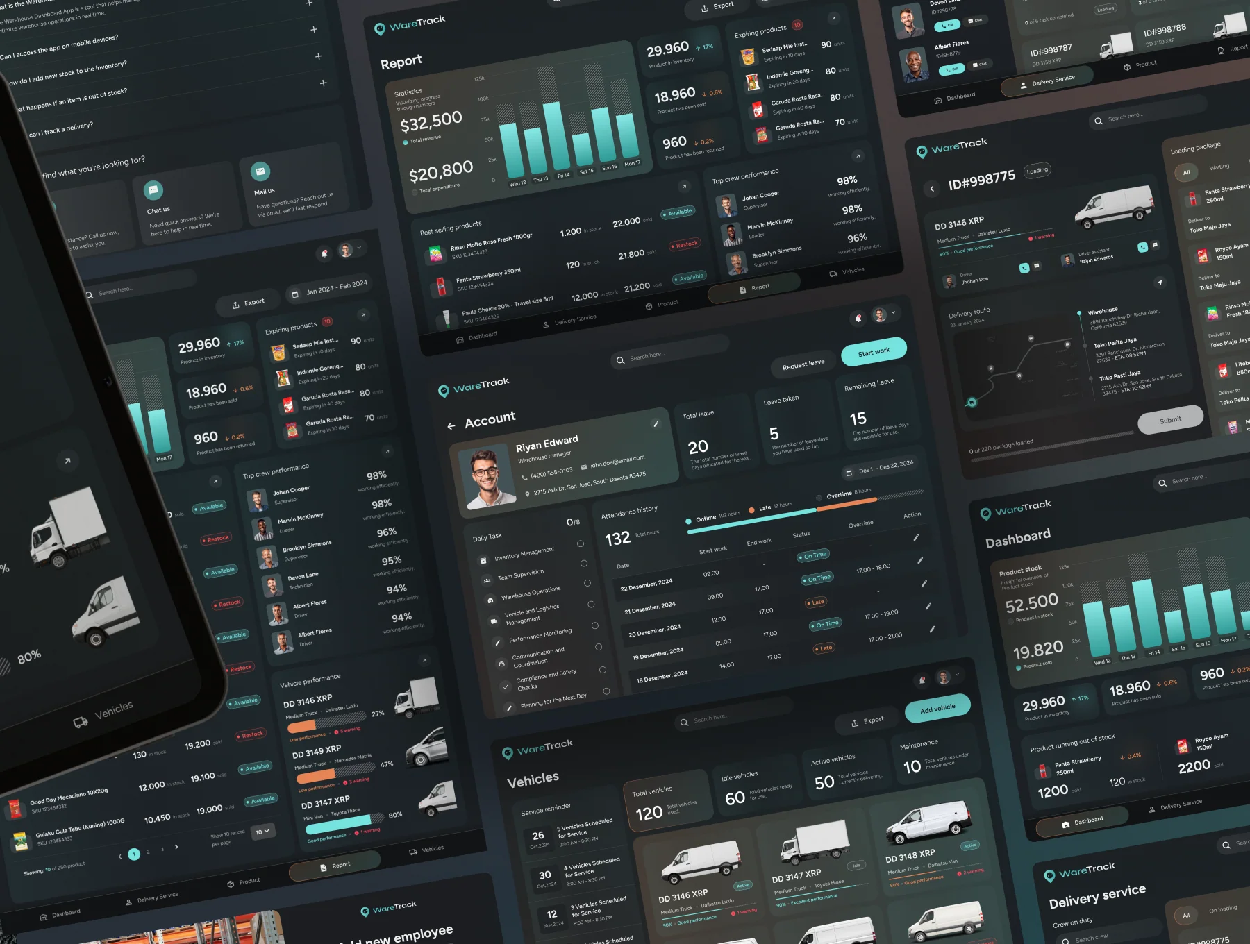 WareTrack - SAAS Warehouse Management App UI Kit 2