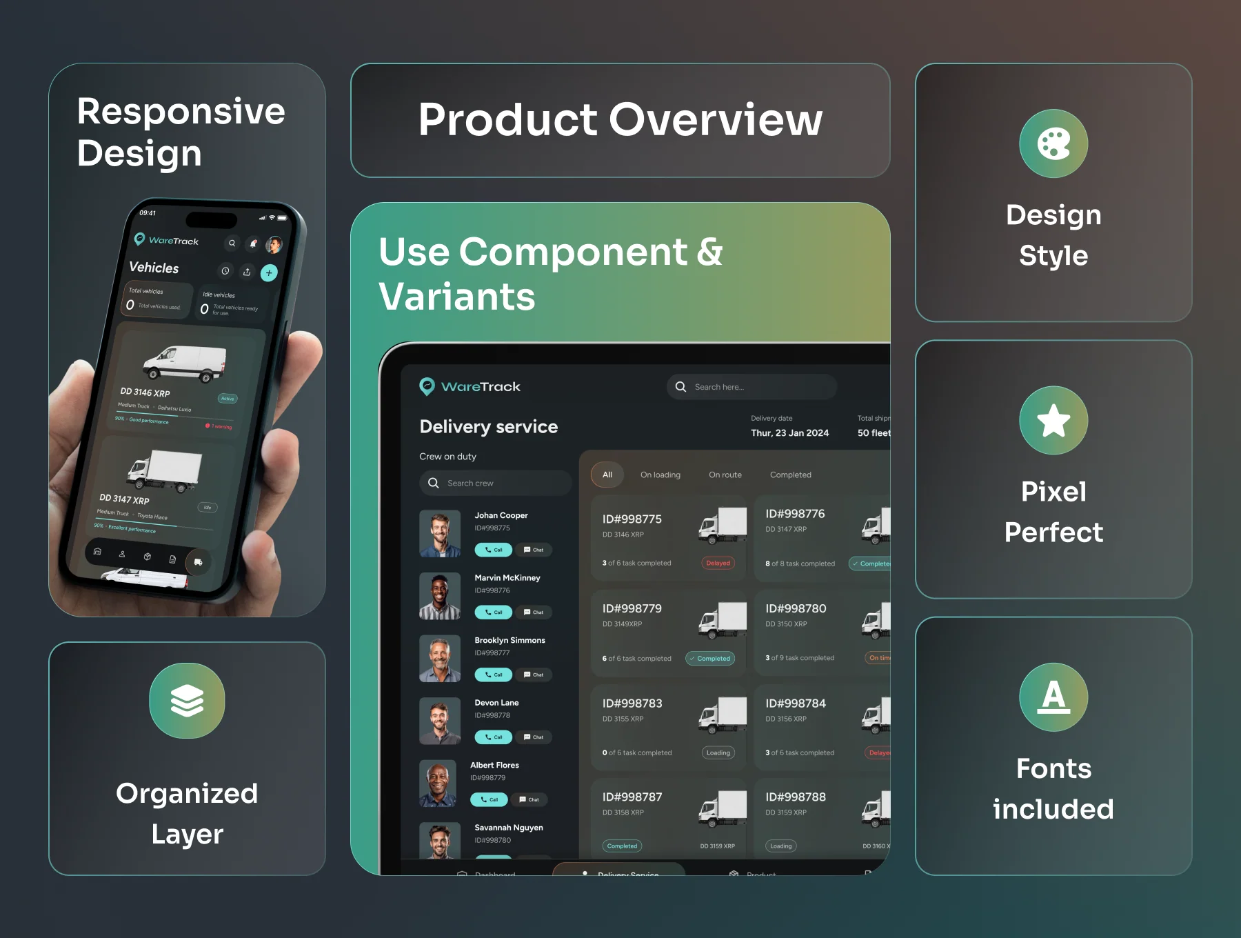 WareTrack - SAAS Warehouse Management App UI Kit 3