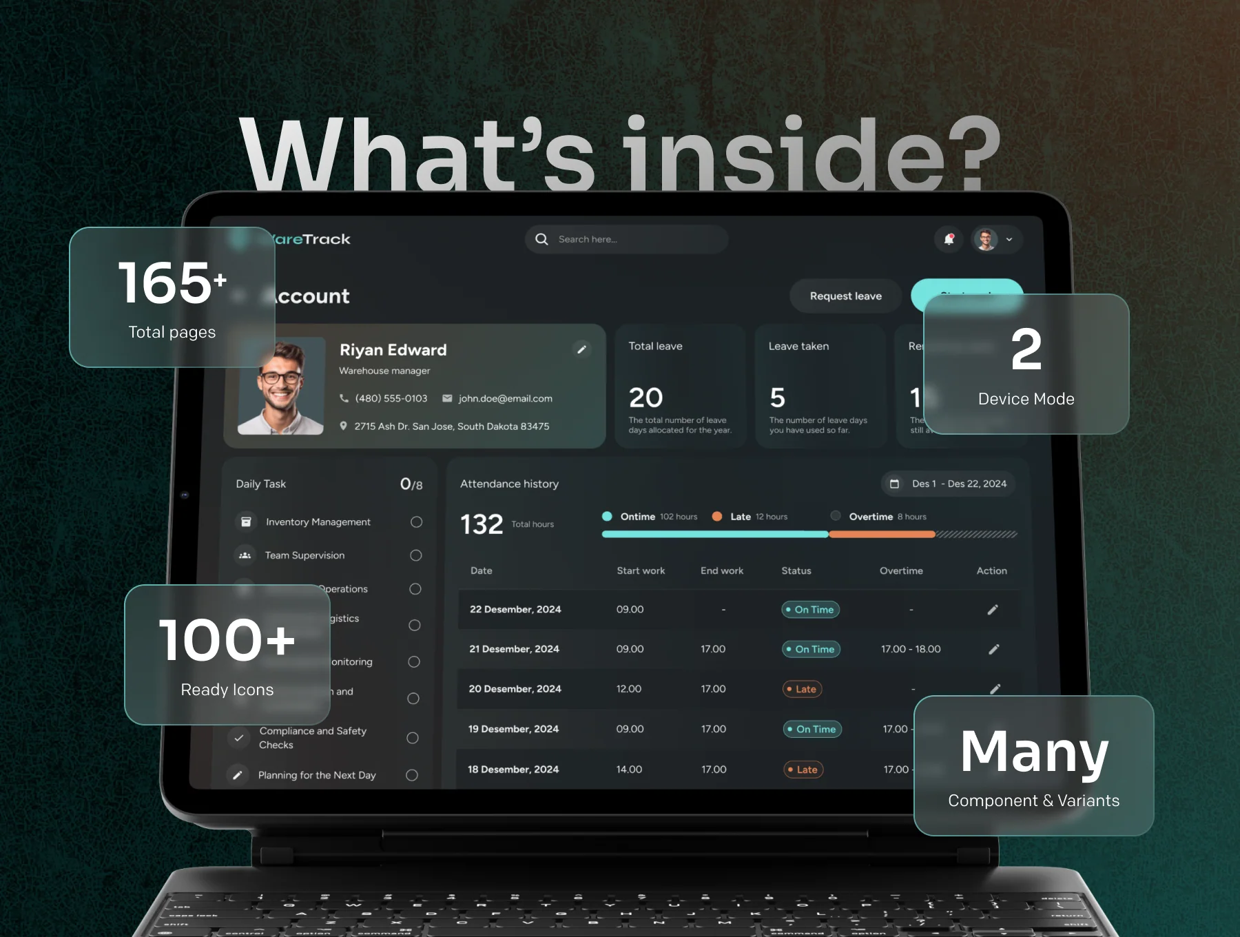 WareTrack - SAAS Warehouse Management App UI Kit 4