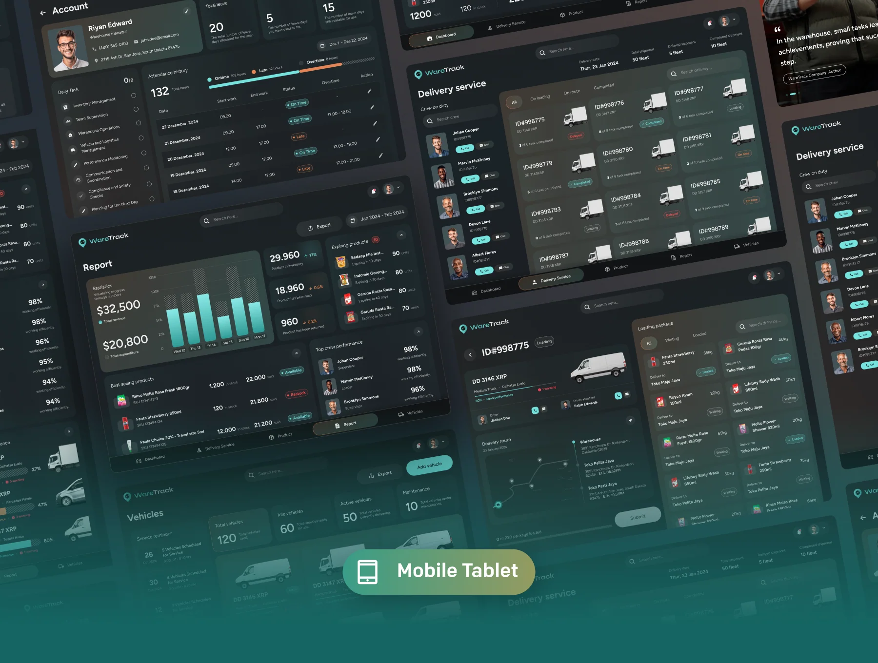 WareTrack - SAAS Warehouse Management App UI Kit 7
