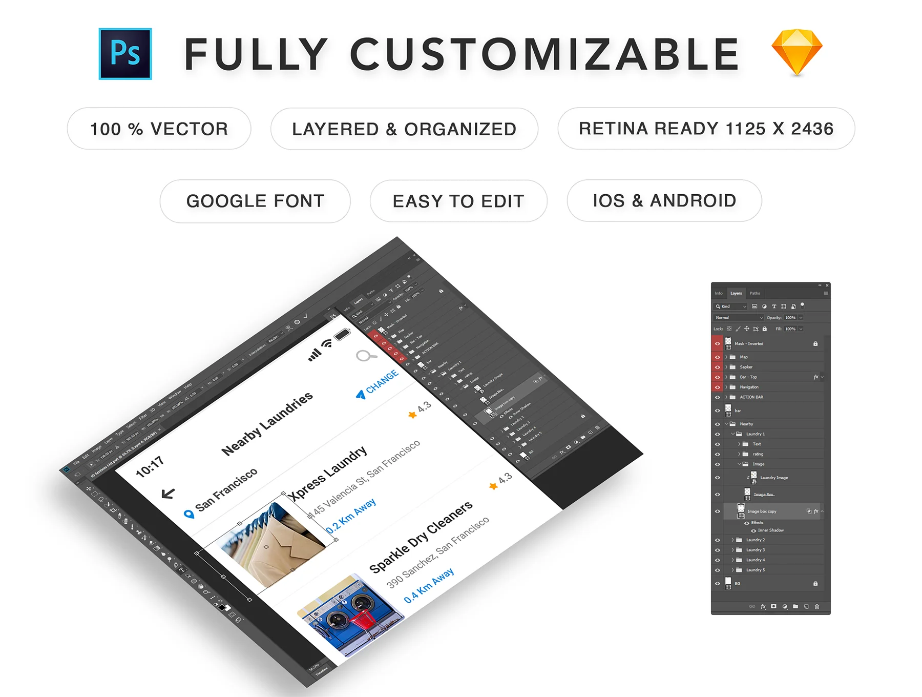 Wash It : Laundry App UI Kit 2