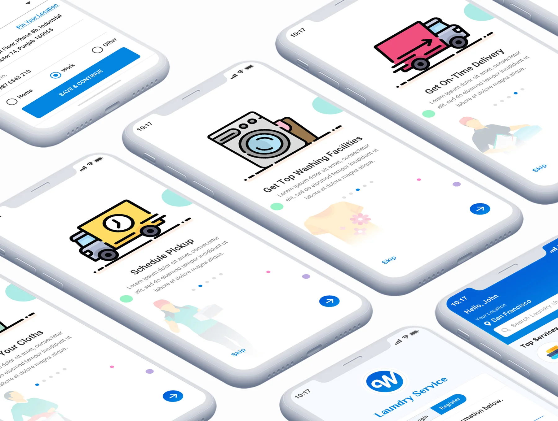 Wash It : Laundry App UI Kit 5