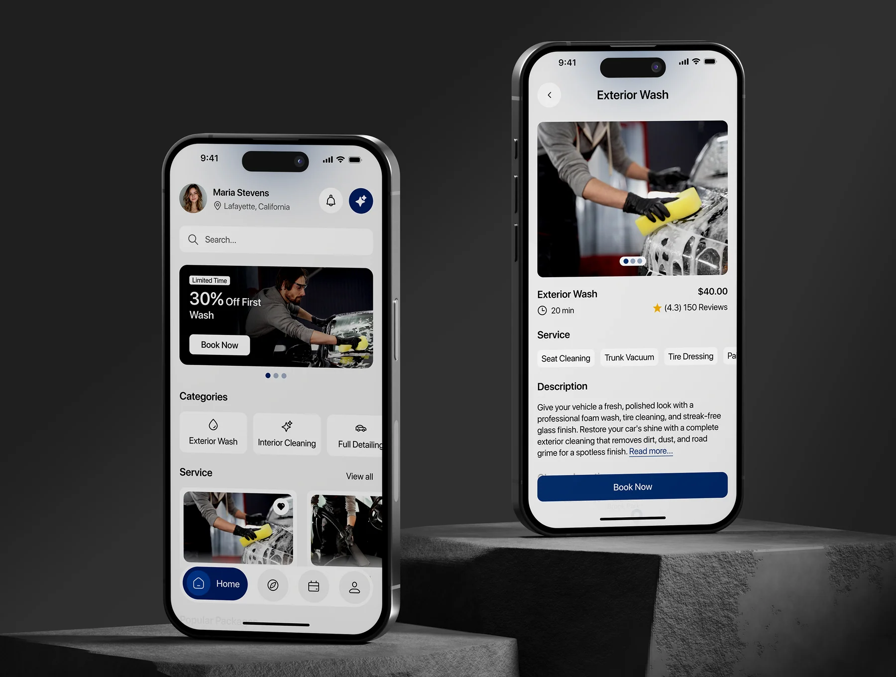 Washly - Carwash App UI Kit 7