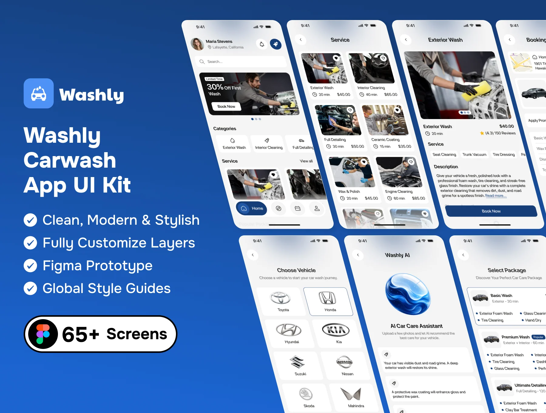 Washly - Carwash App UI Kit 8