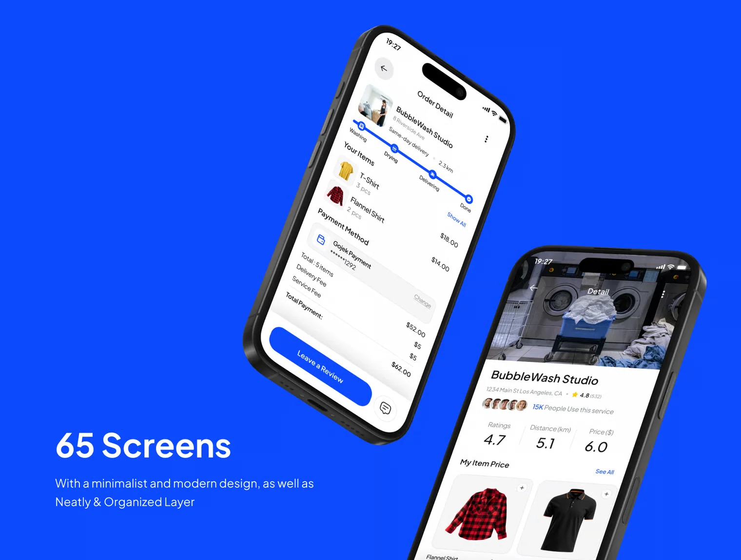 WashUp - Laundry Service App UI Kits 3