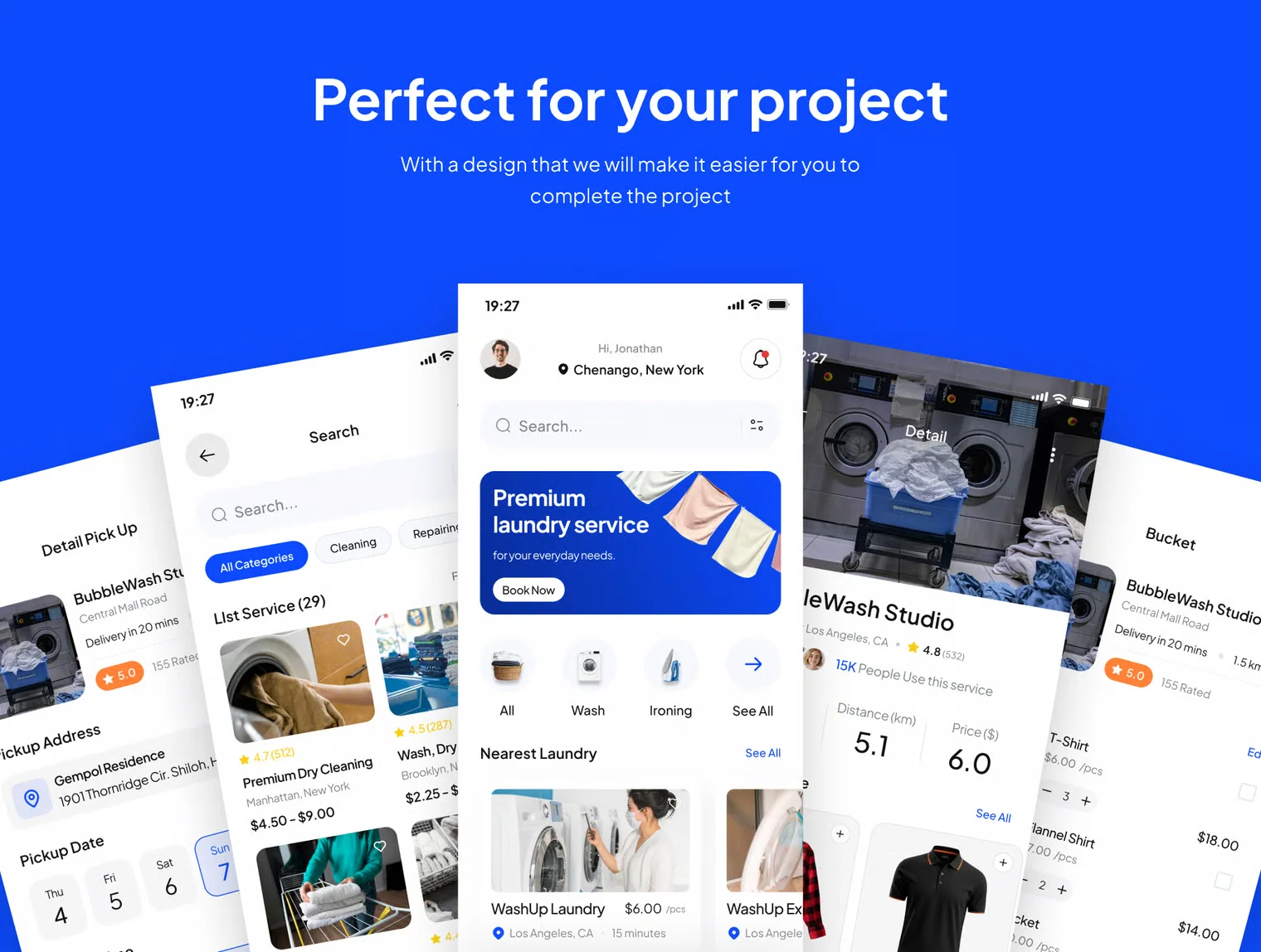 WashUp - Laundry Service App UI Kits 4