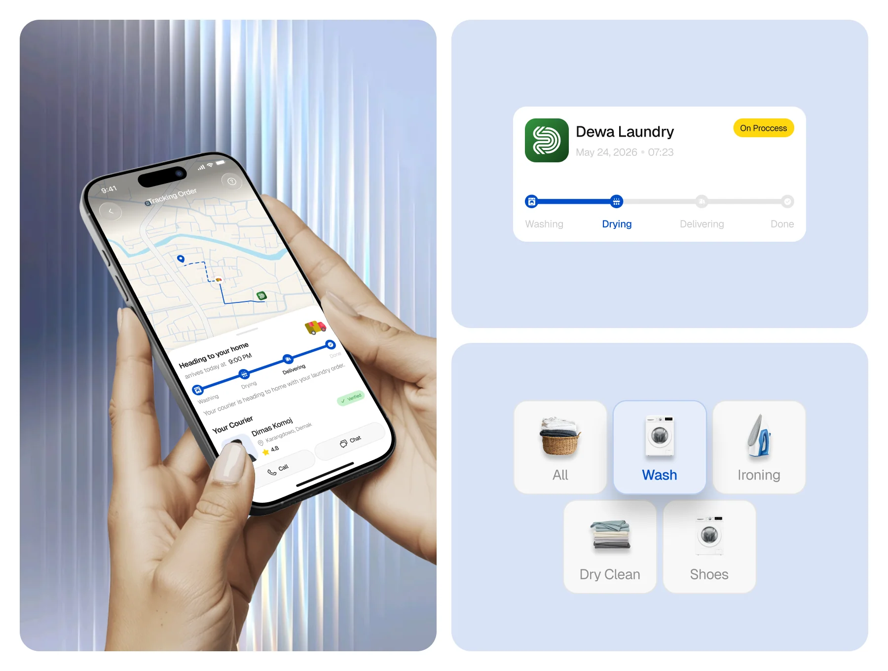Washwhiz - Laundry Mobile App UI Kit 7