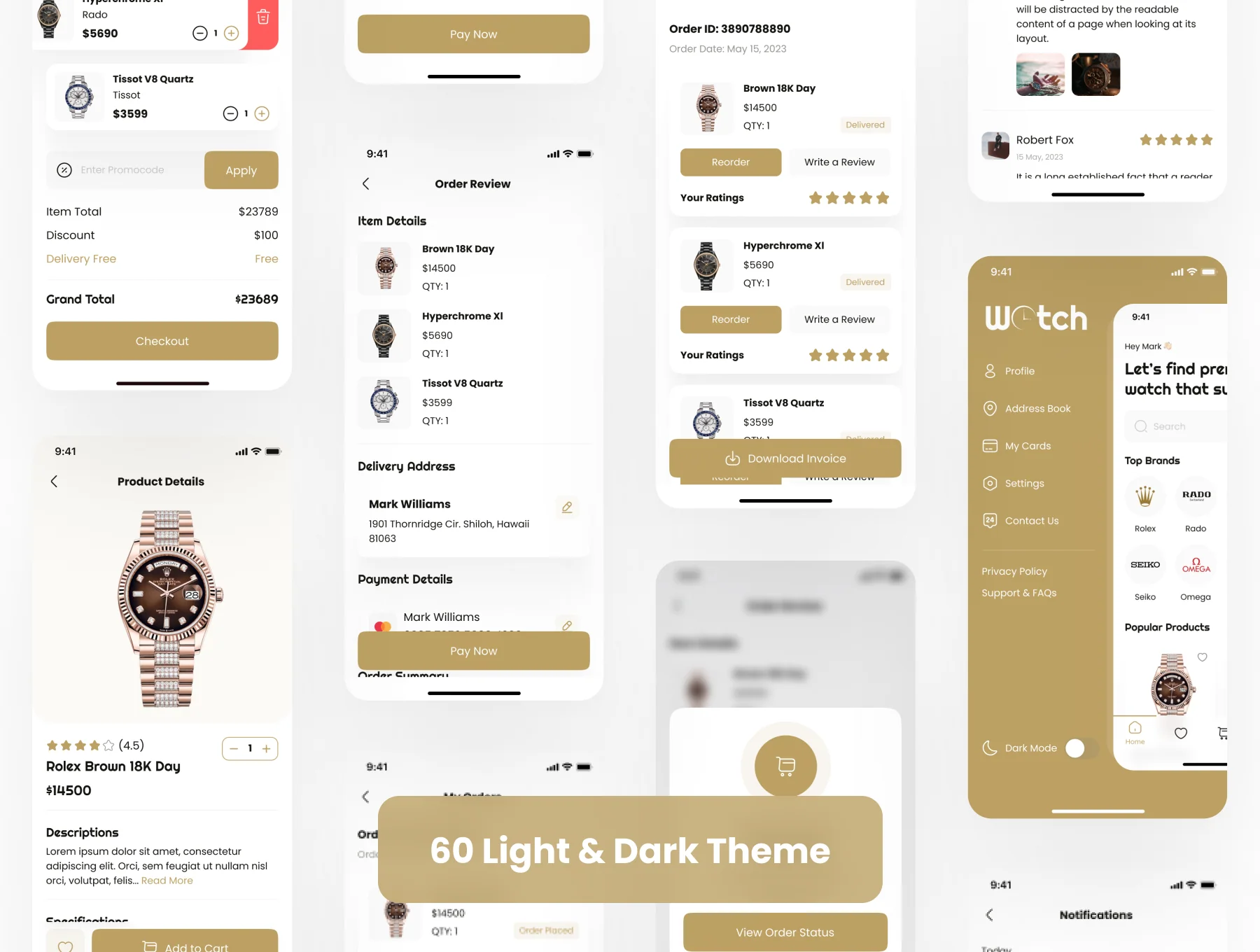 Watch Shop App UI Kit 6