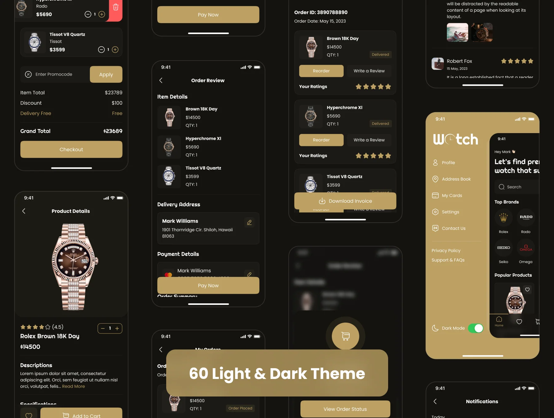 Watch Shop App UI Kit 8