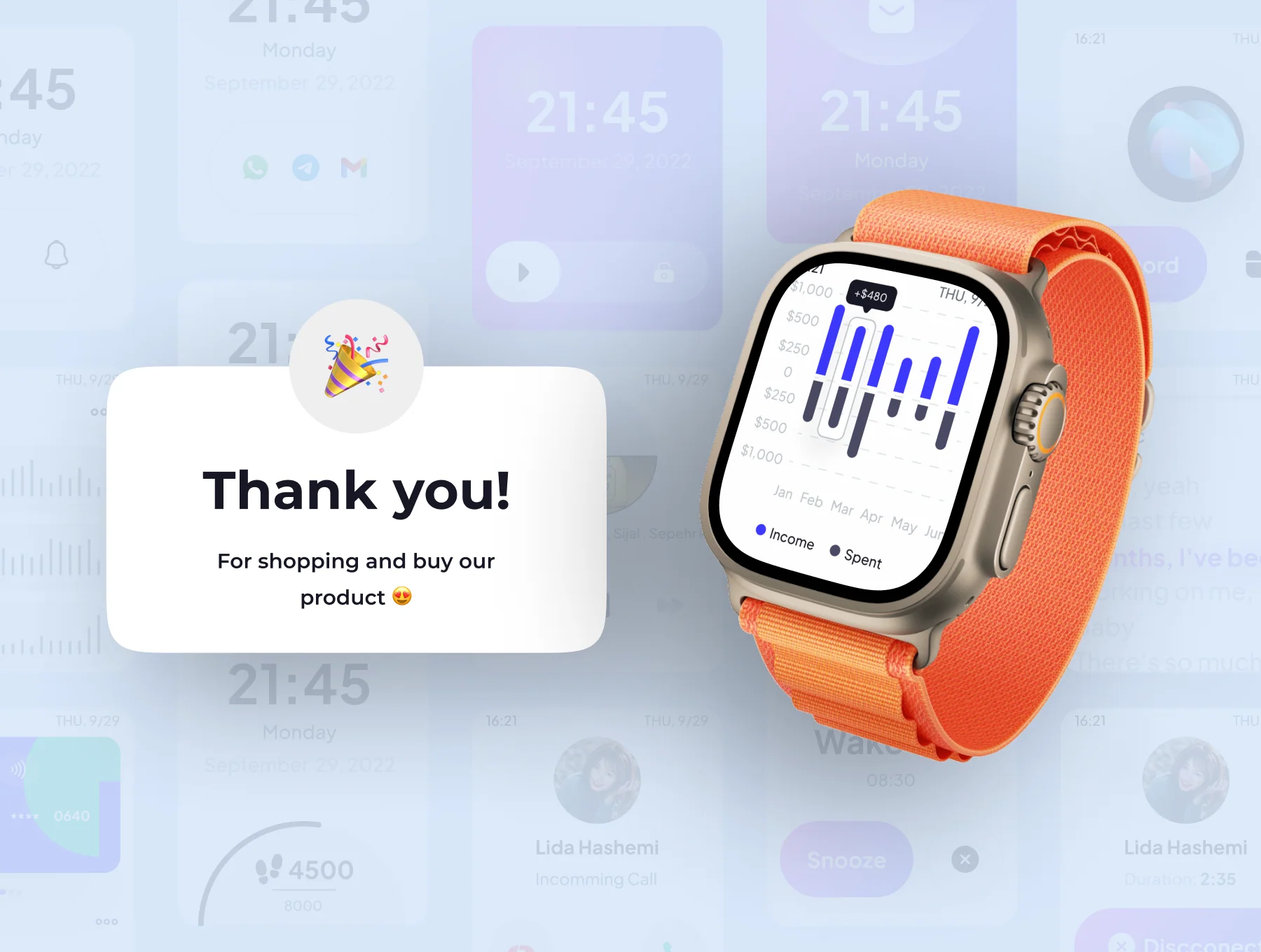 WatchKuy - Apple Watch UI Kit 8
