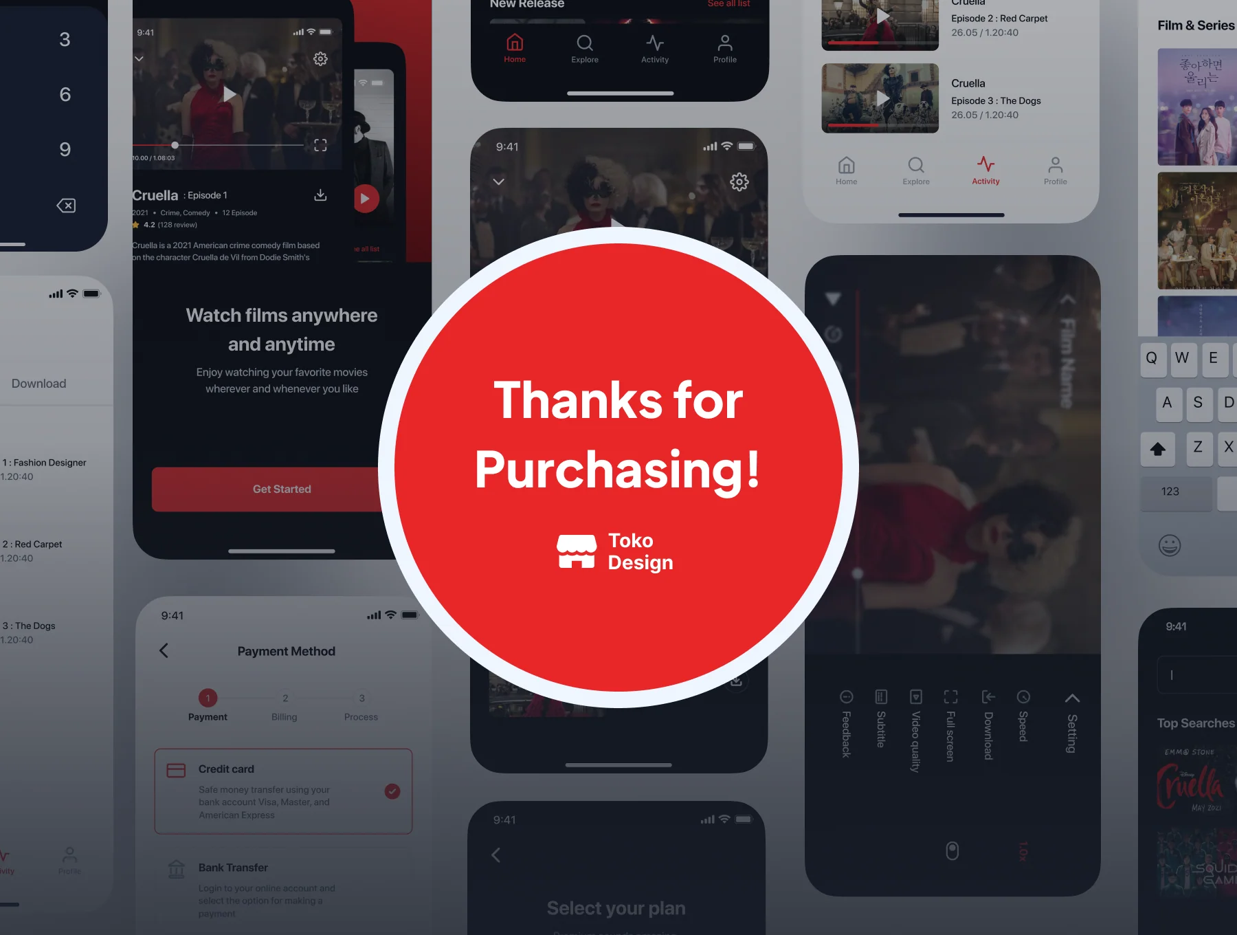 Watchme - Movie Streaming App UI Kit 6
