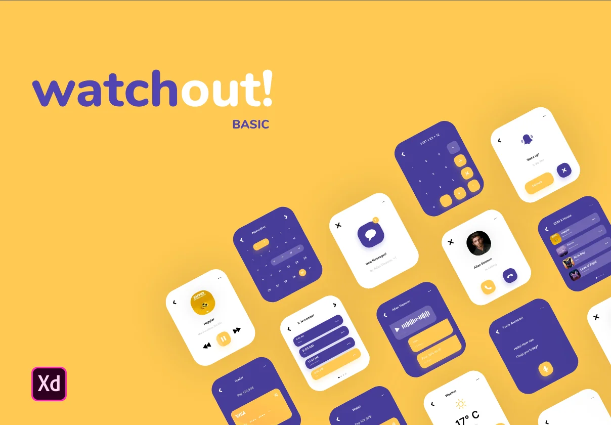 watchout! Basic | Watch UI Kit