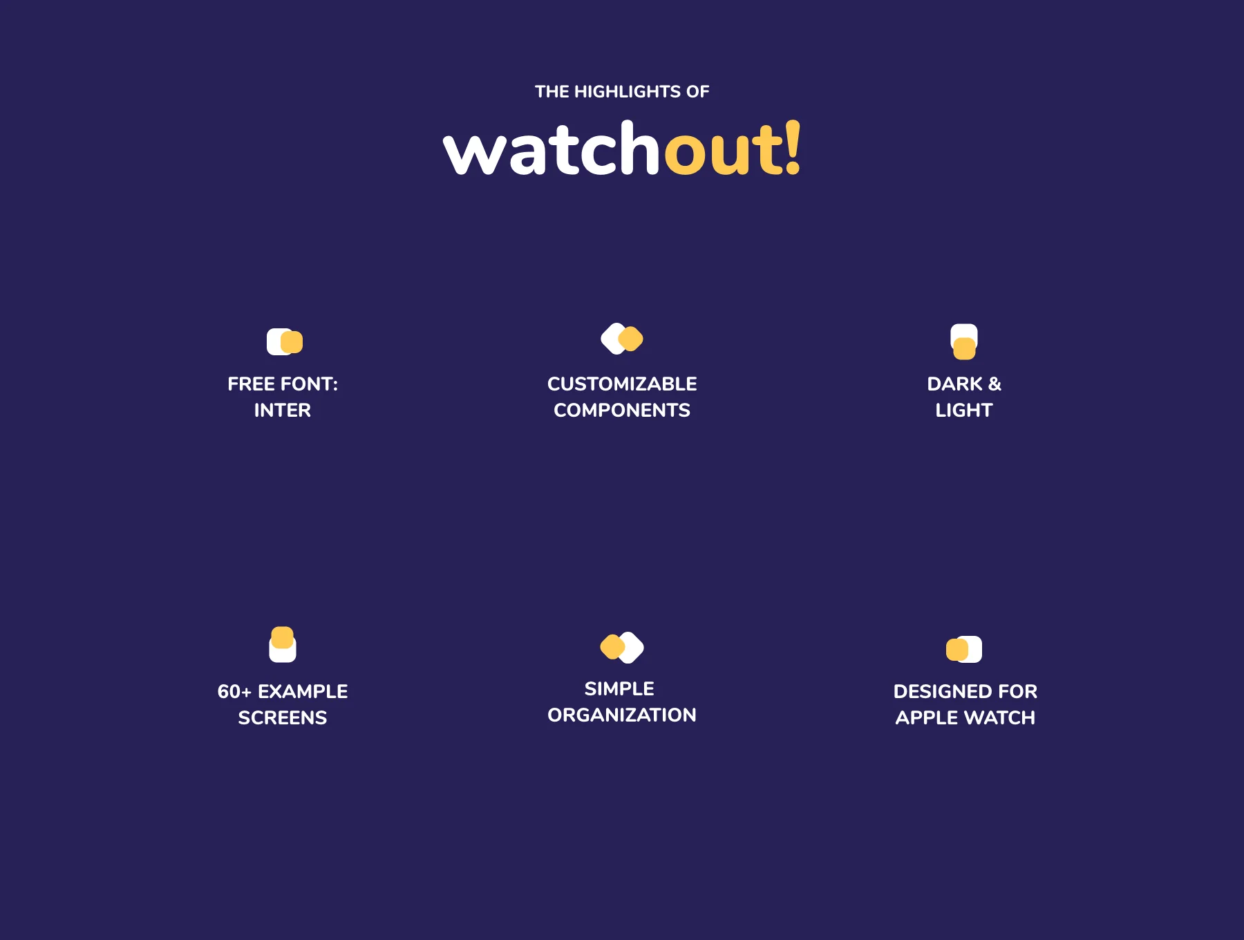 watchout! Basic | Watch UI Kit 2