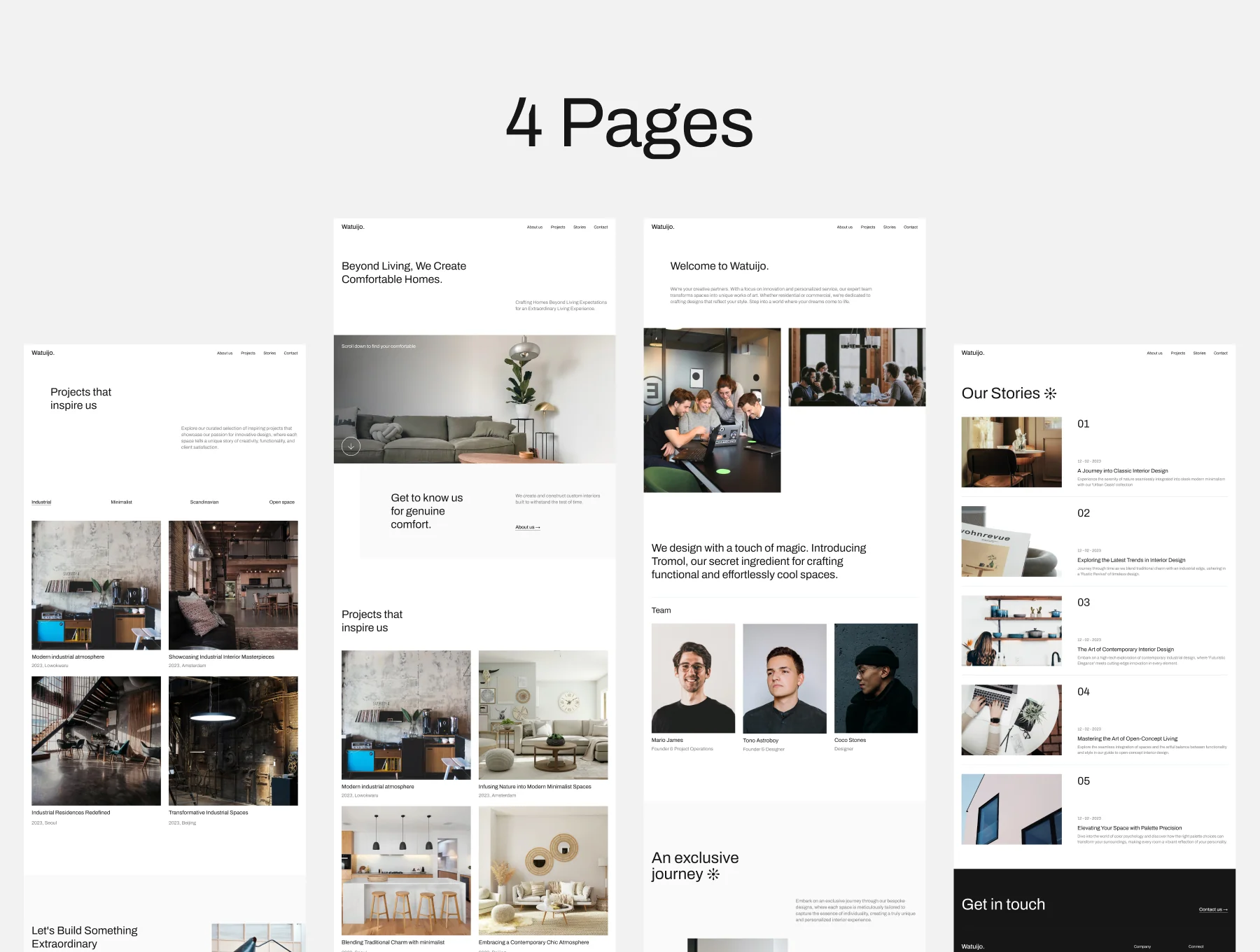Watuijo - Interior Design Sass Website 3