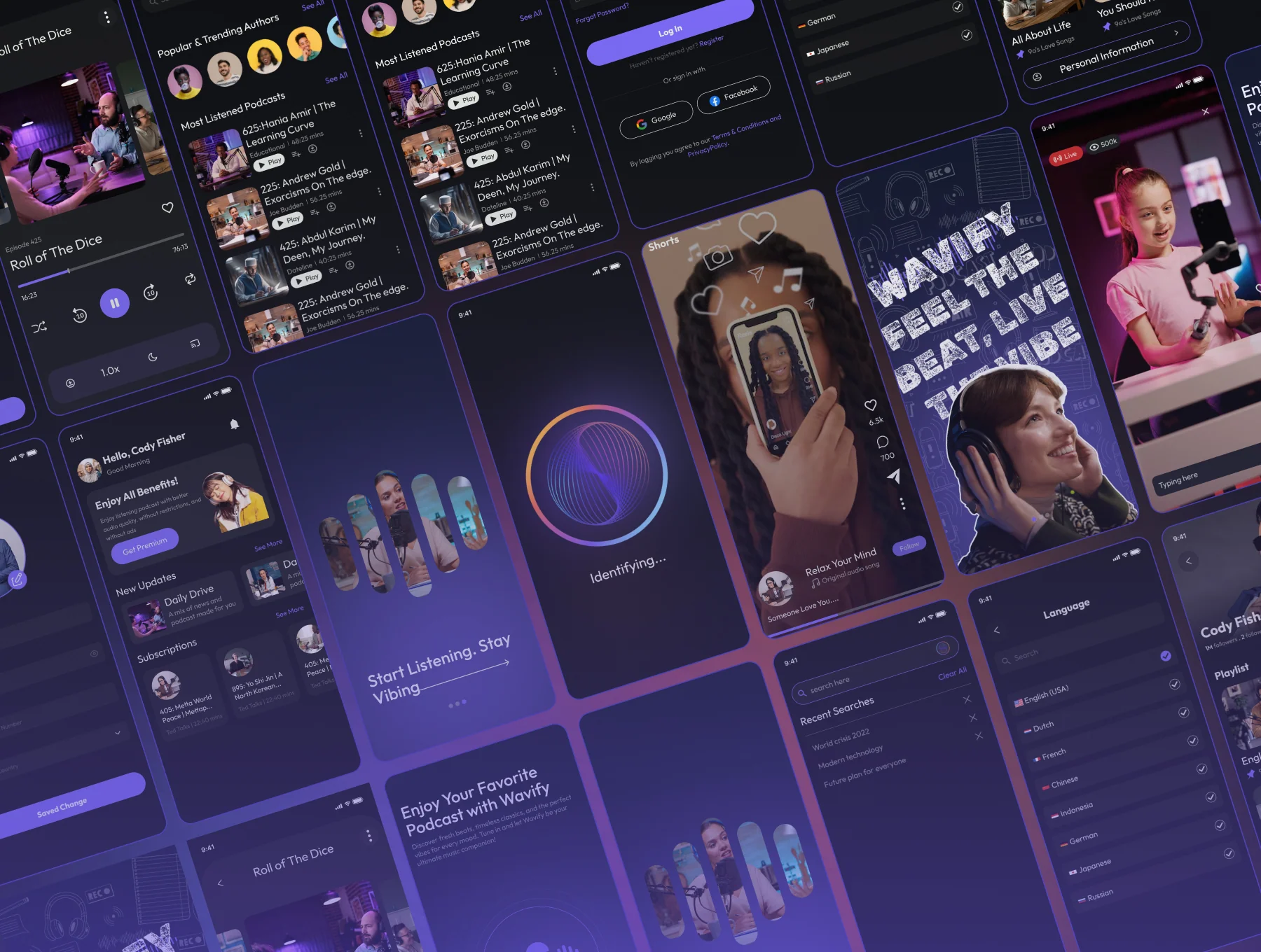 Wavify – AI Powered Podcast Mobile App UI Kit 5