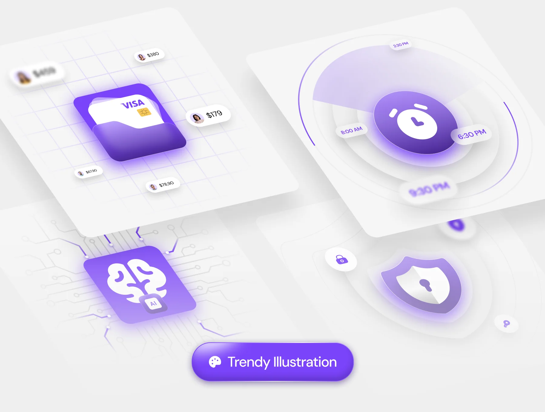 Wavlet – Finance Website UI Kit 7
