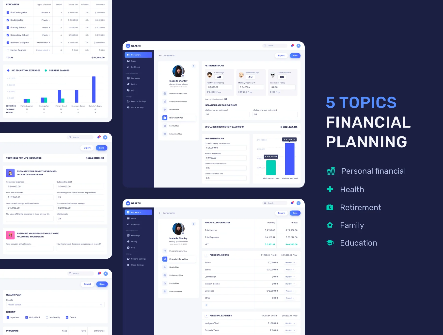 Wealth - Financial Web UI Kit 3