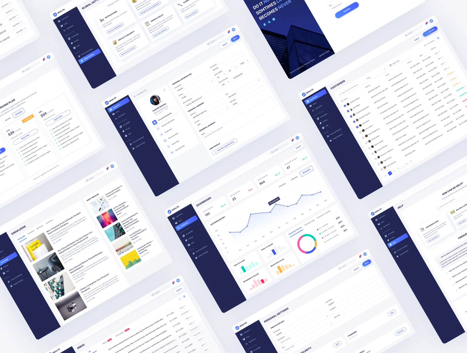 Wealth - Financial Web UI Kit 4