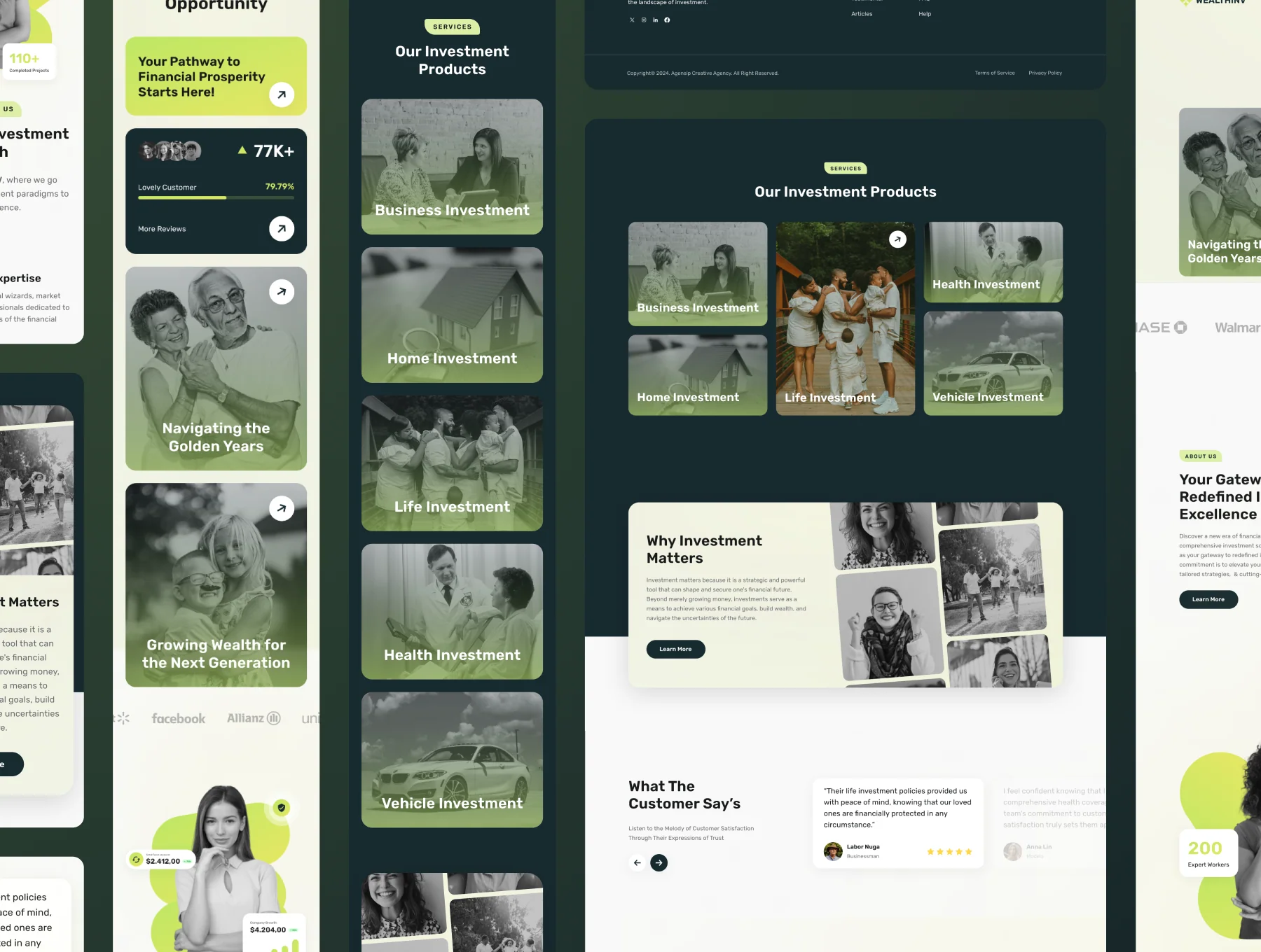 WealthInv - Investment Landing Page Template 2