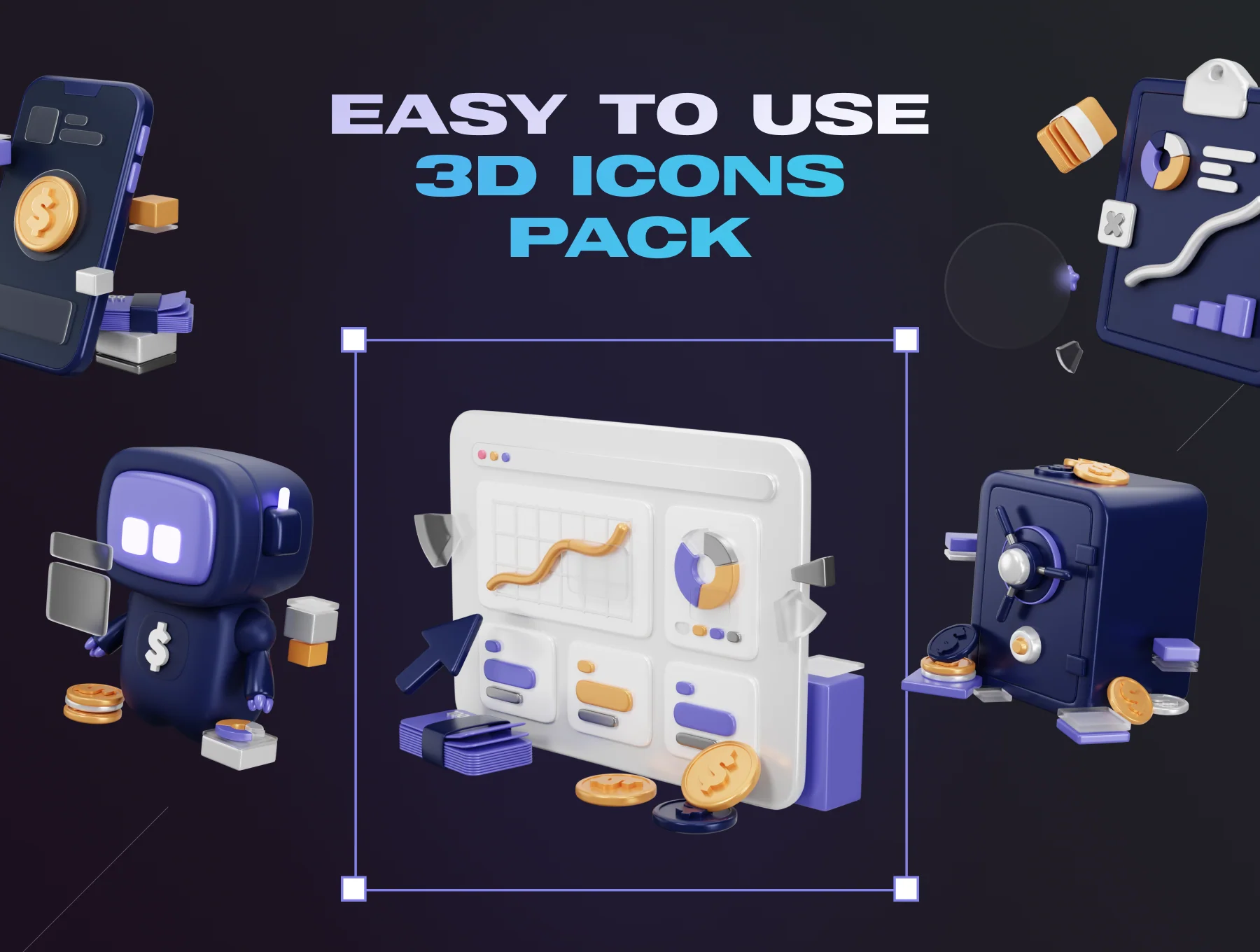 Wealthy - Business & Finance 3D Icon Set 2