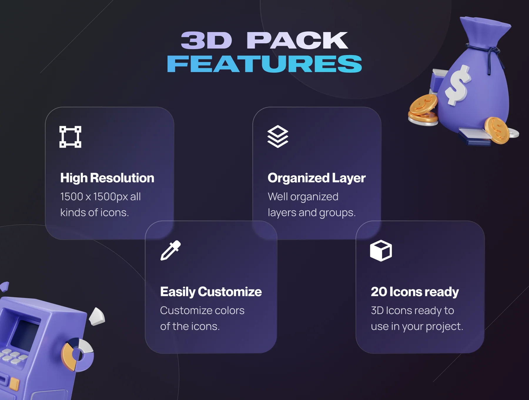 Wealthy - Business & Finance 3D Icon Set 3