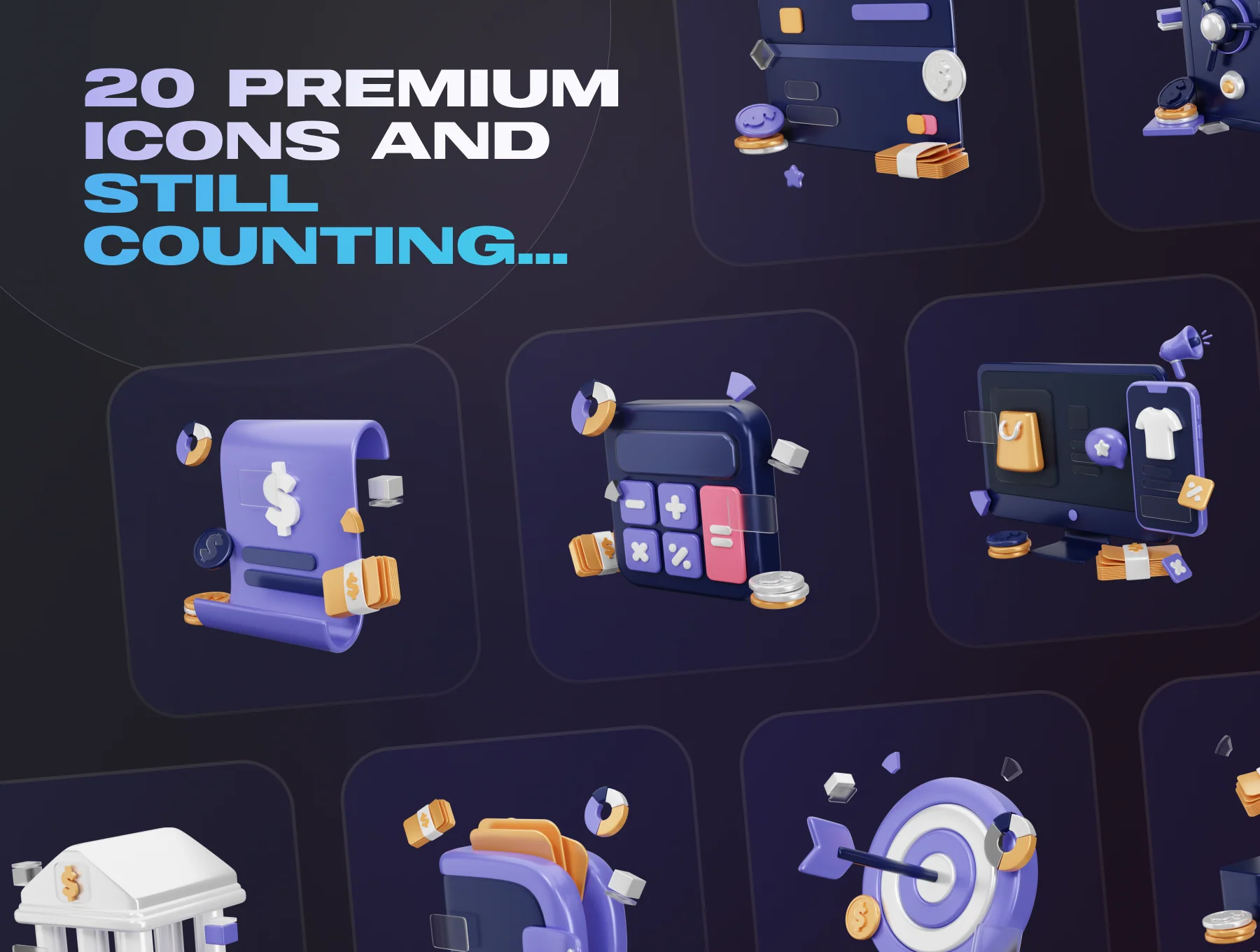 Wealthy - Business & Finance 3D Icon Set 7