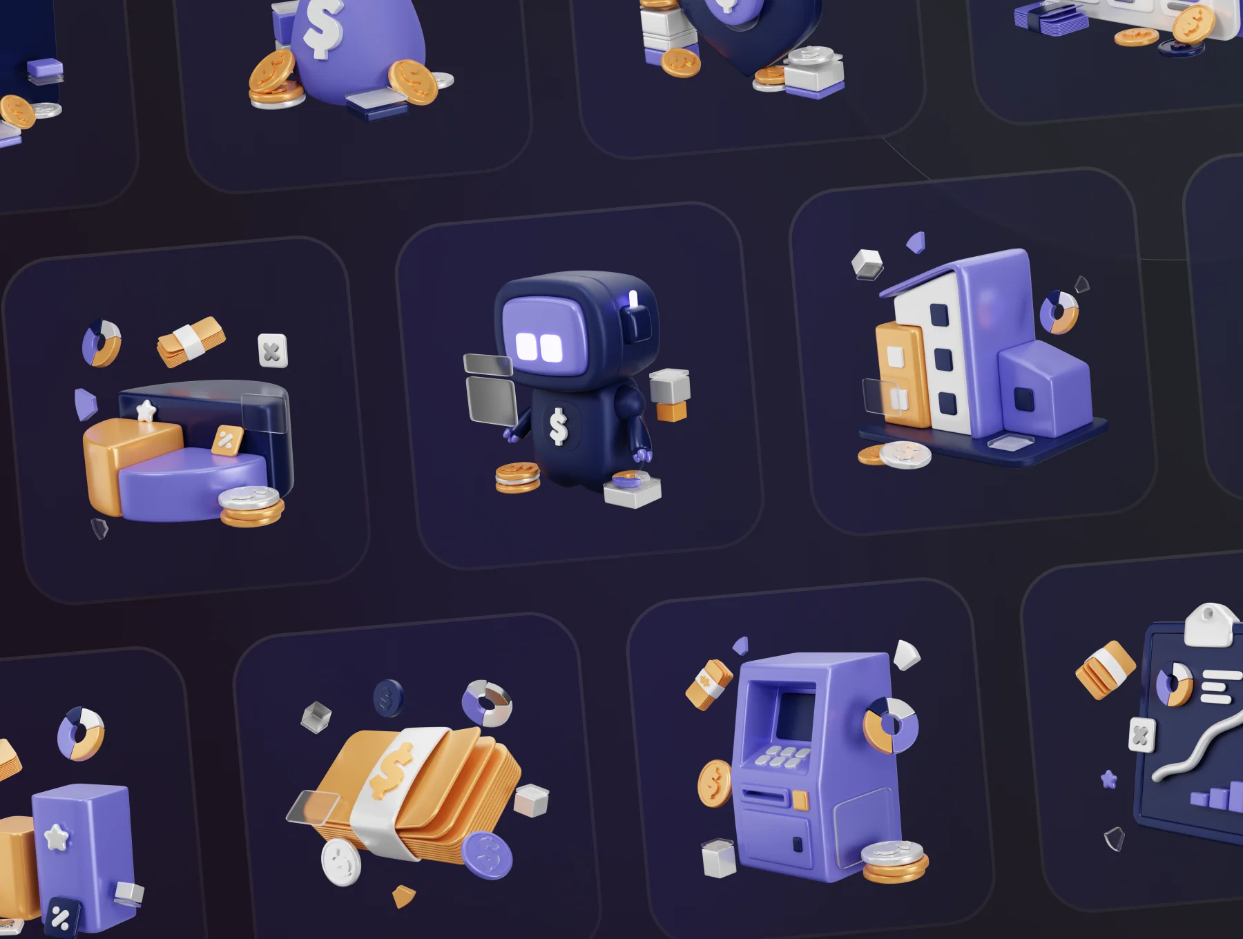 Wealthy - Business & Finance 3D Icon Set 8