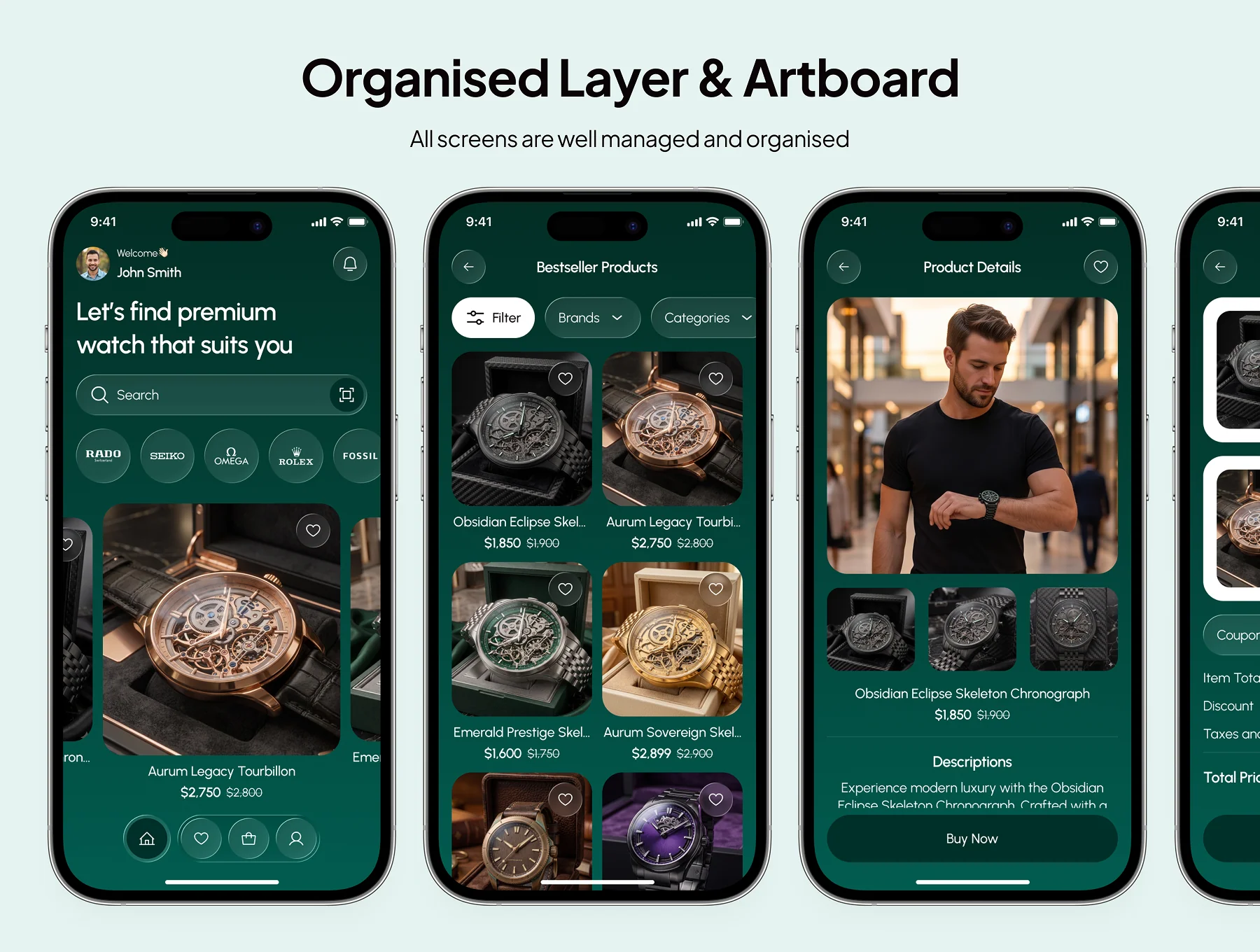 weaor - Watch Shop Ecommerce App UI Kit 3