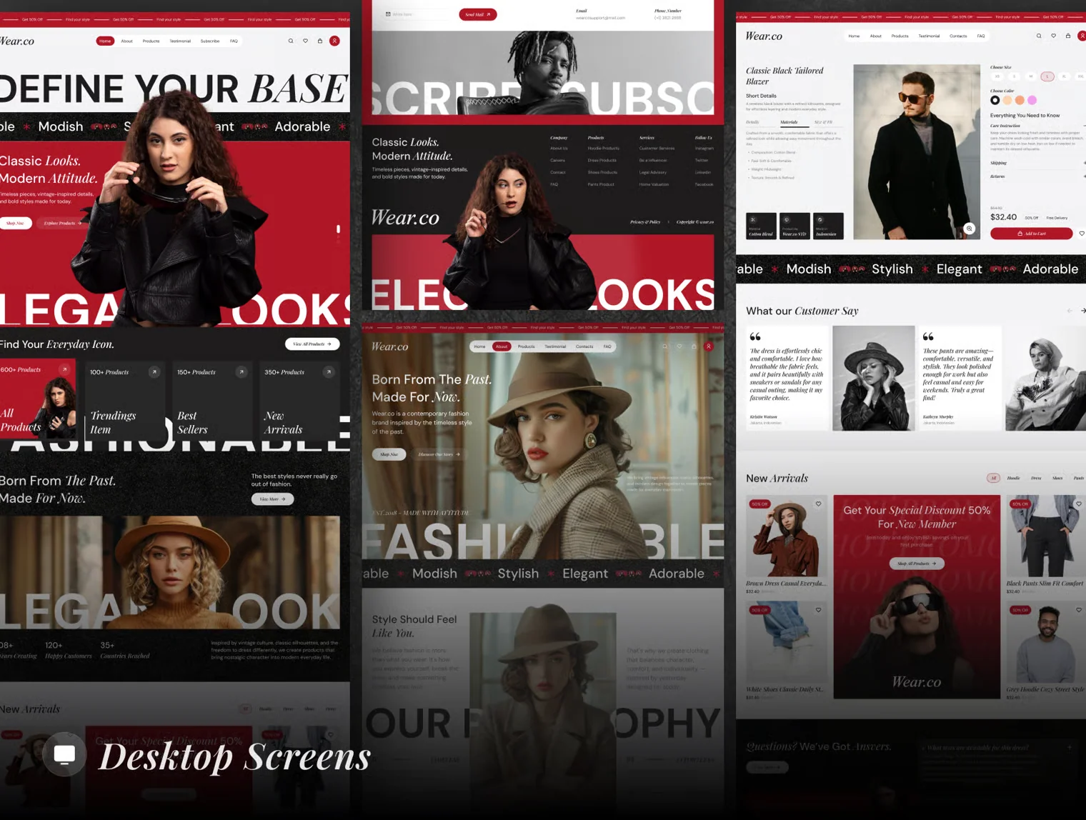 Wear.co - E-Commerce Website UI Kit 3