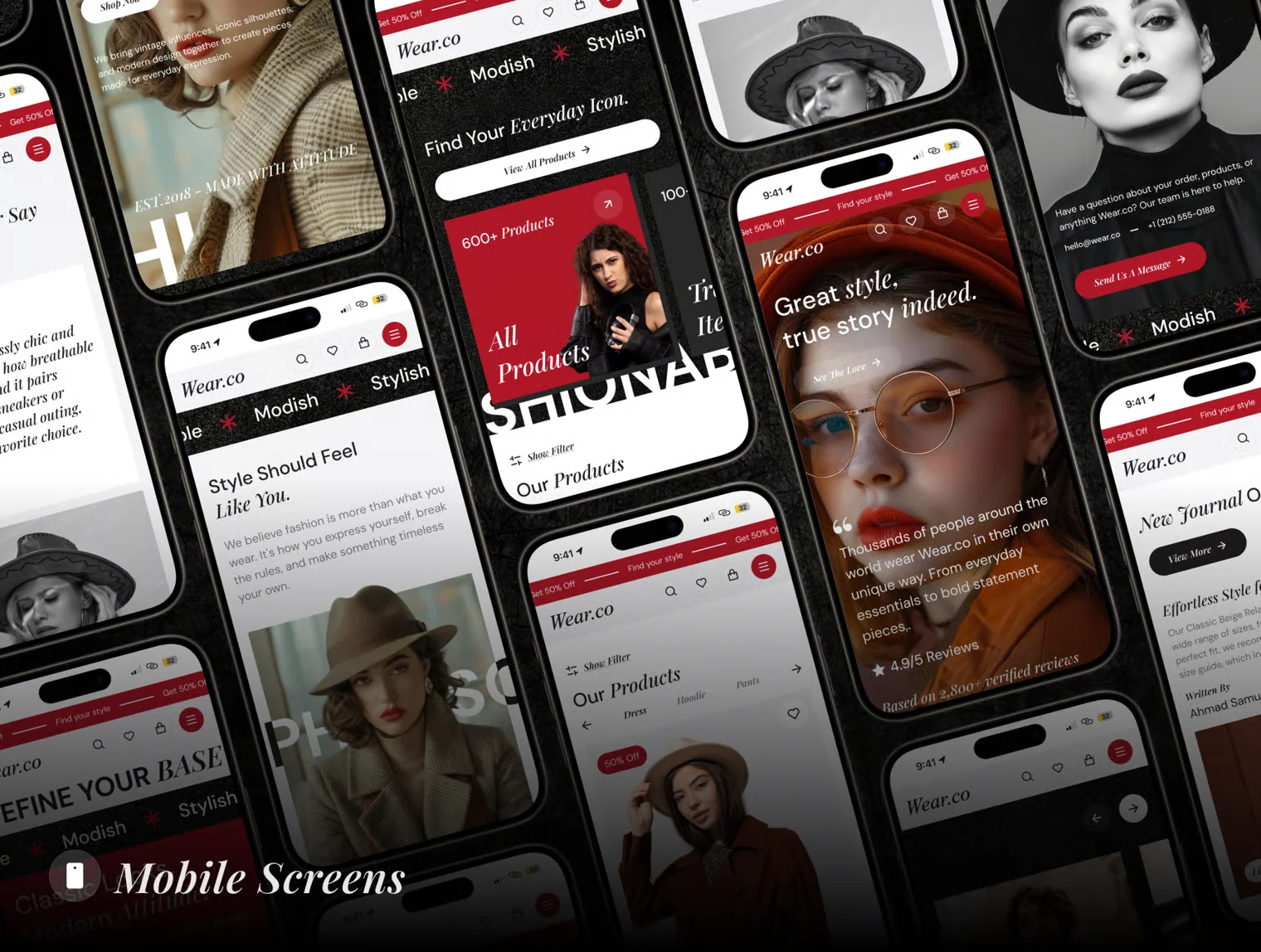 Wear.co - E-Commerce Website UI Kit 4