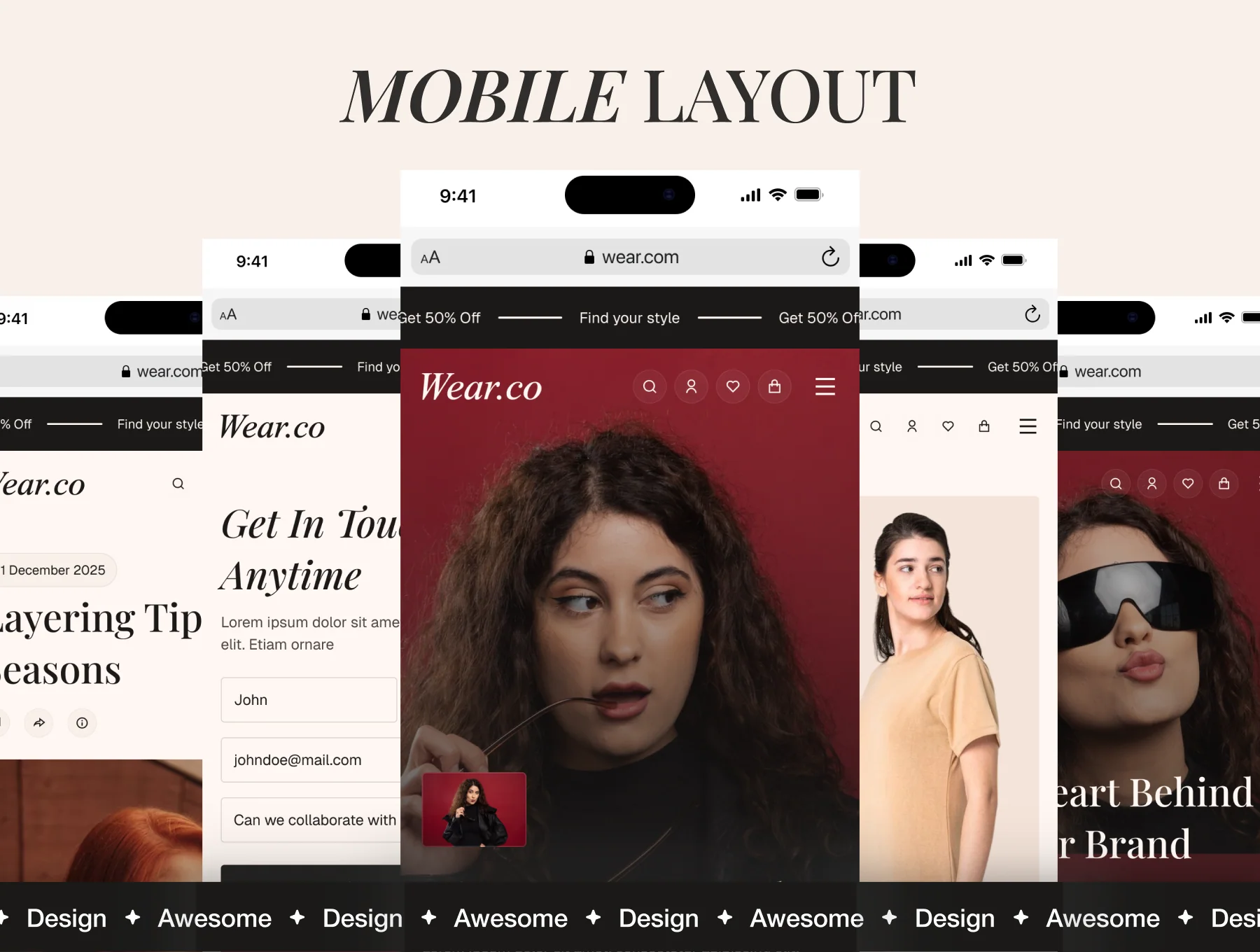Wear.co - Fashion E-commerce website UI Kit 4