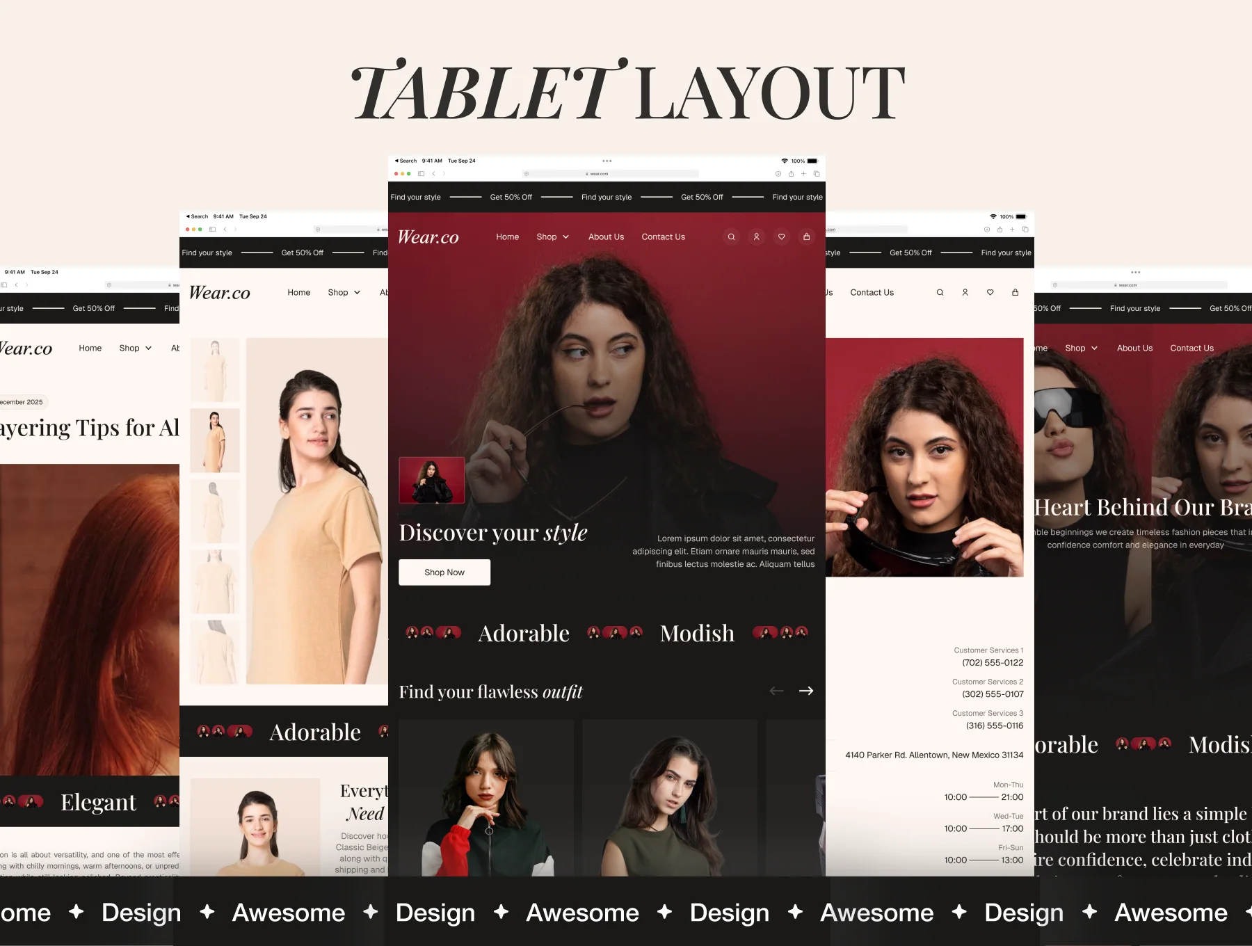 Wear.co - Fashion E-commerce website UI Kit 5