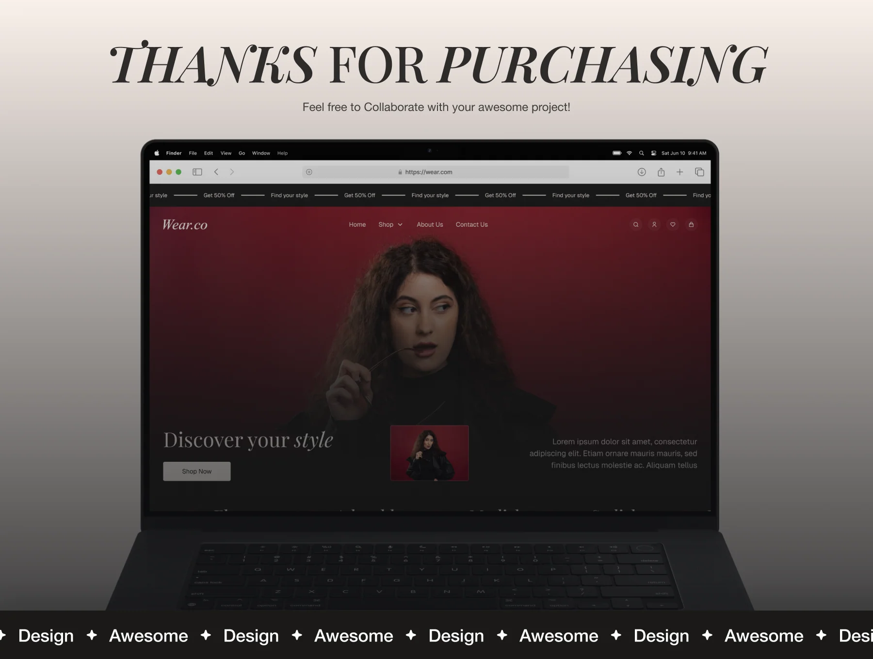 Wear.co - Fashion E-commerce website UI Kit 6