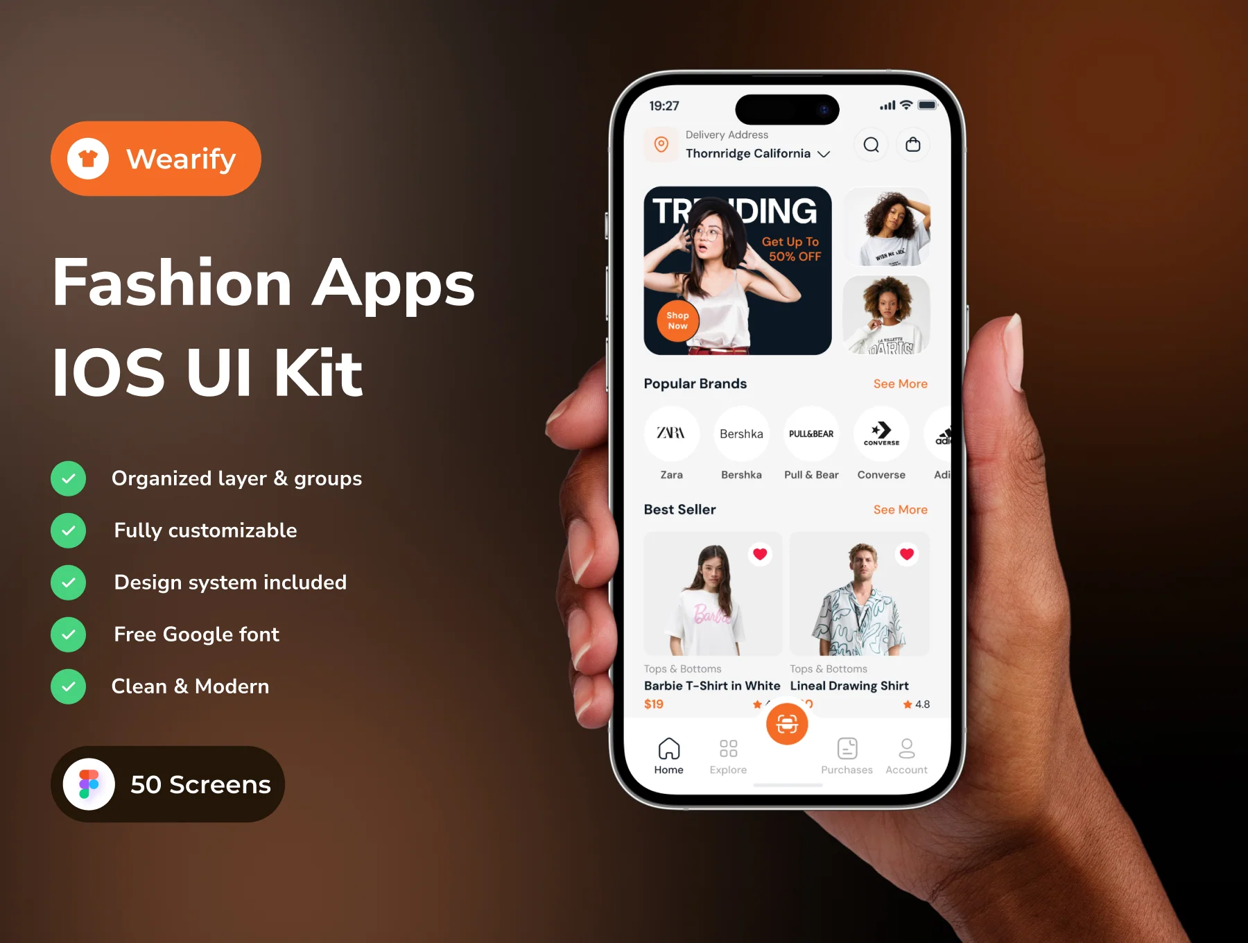 Wearify - Fashion Mobile App IOS UI Kits