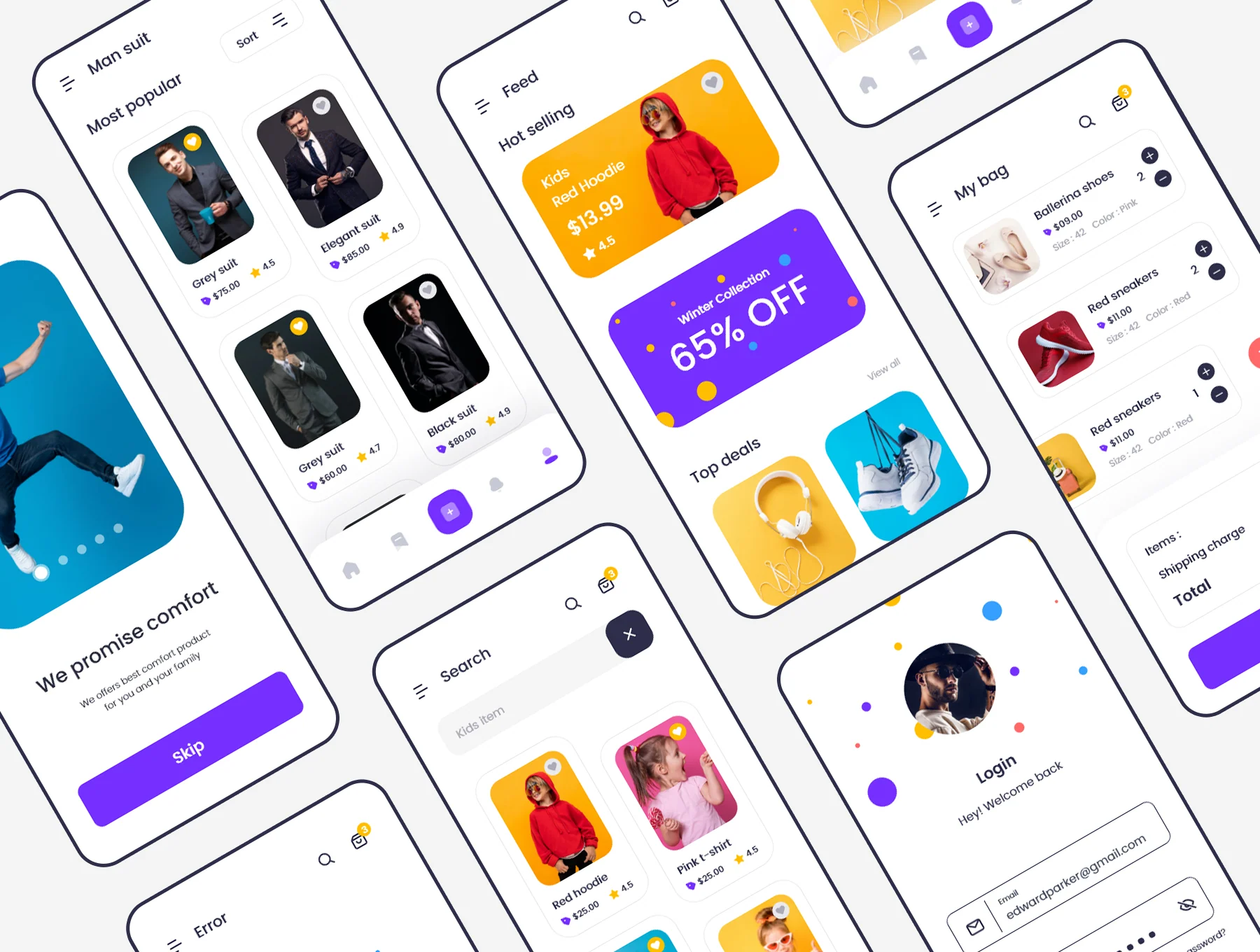 Wearly eCommerce App Ui Kit 3