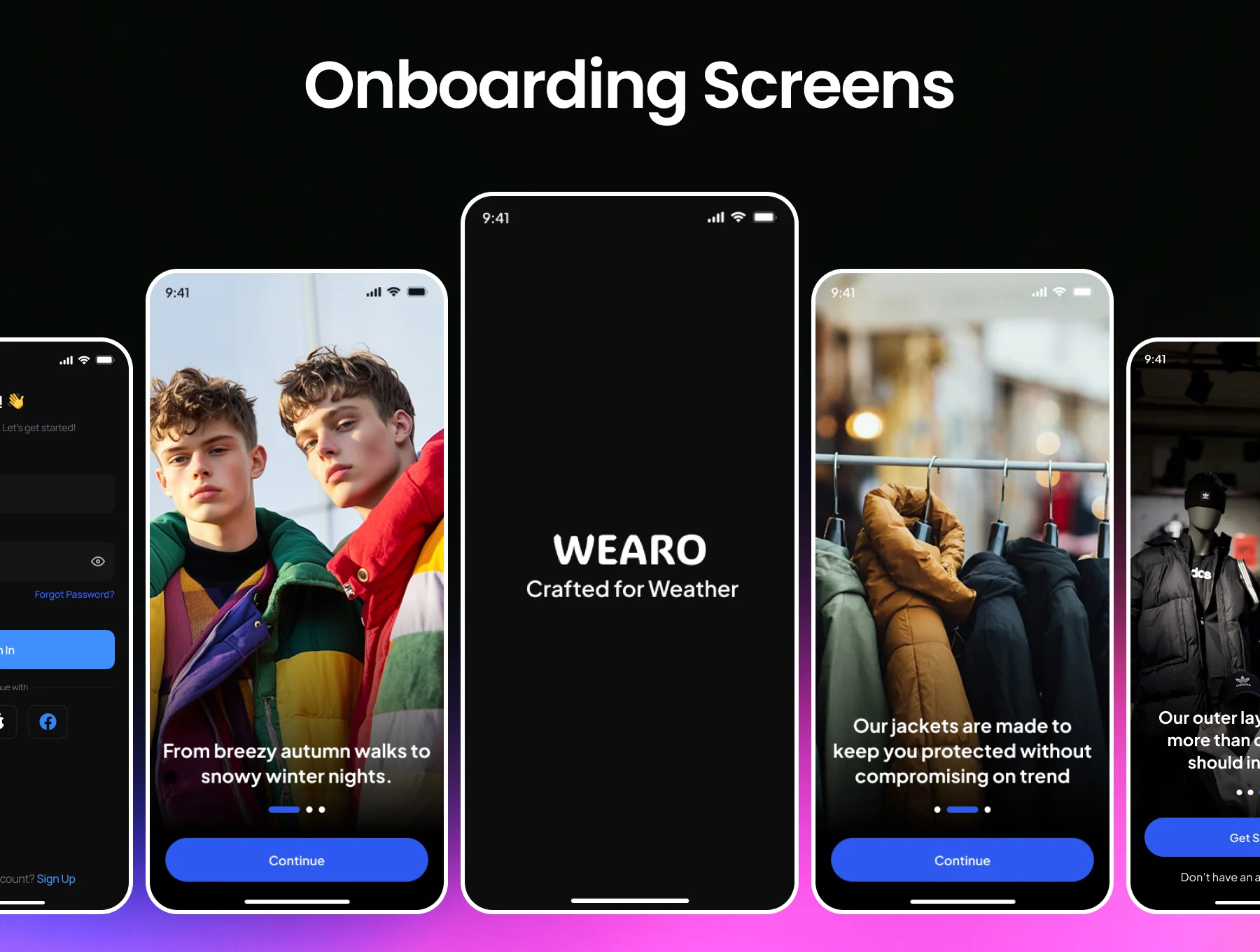 Wearo Jacket E Commerce App Ui Kit 3