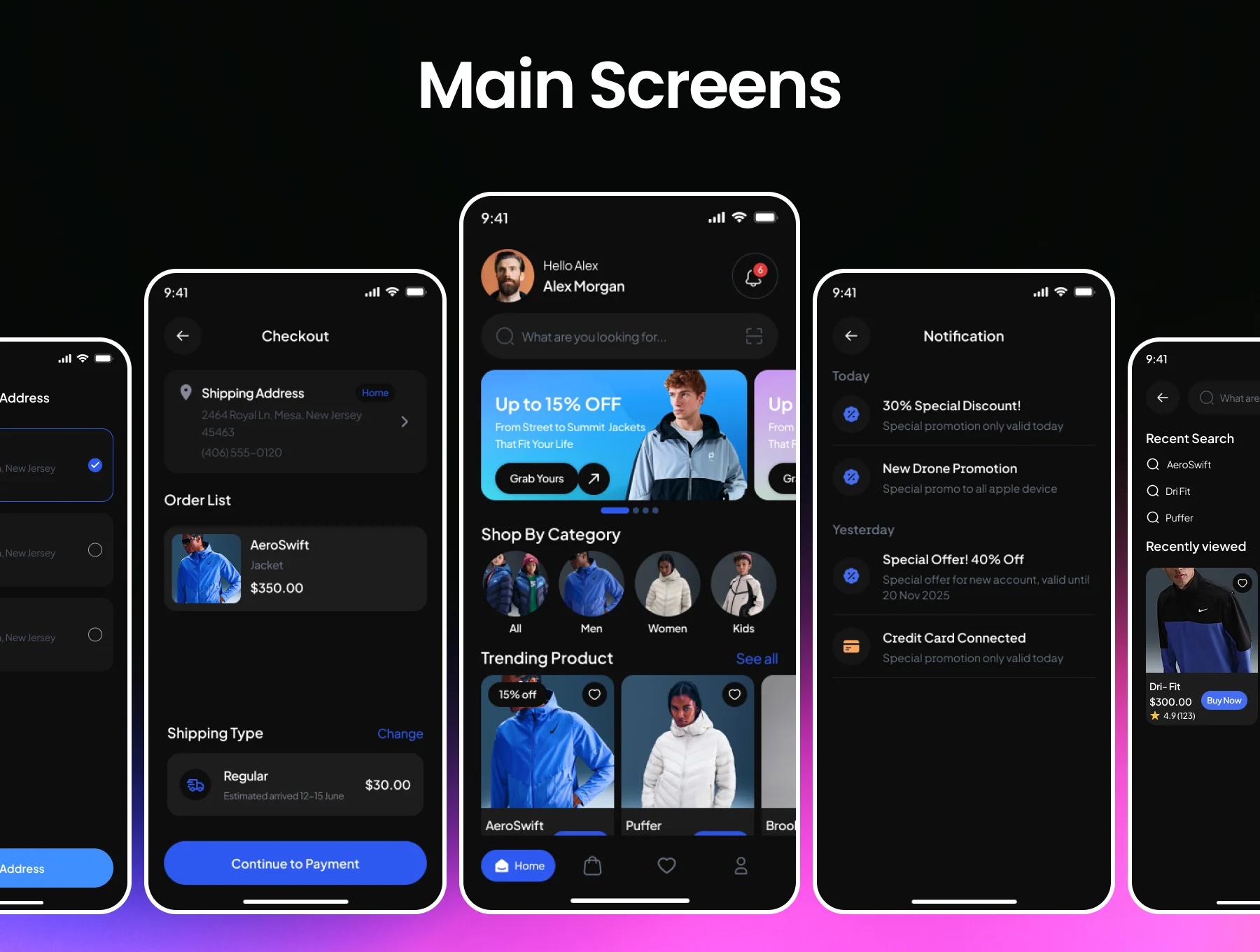 Wearo Jacket E Commerce App Ui Kit 5