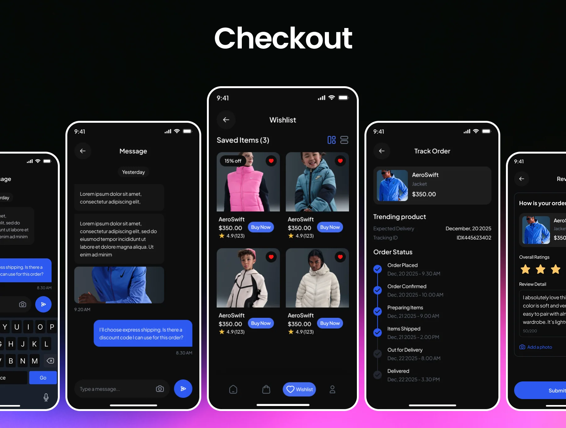 Wearo Jacket E Commerce App Ui Kit 6