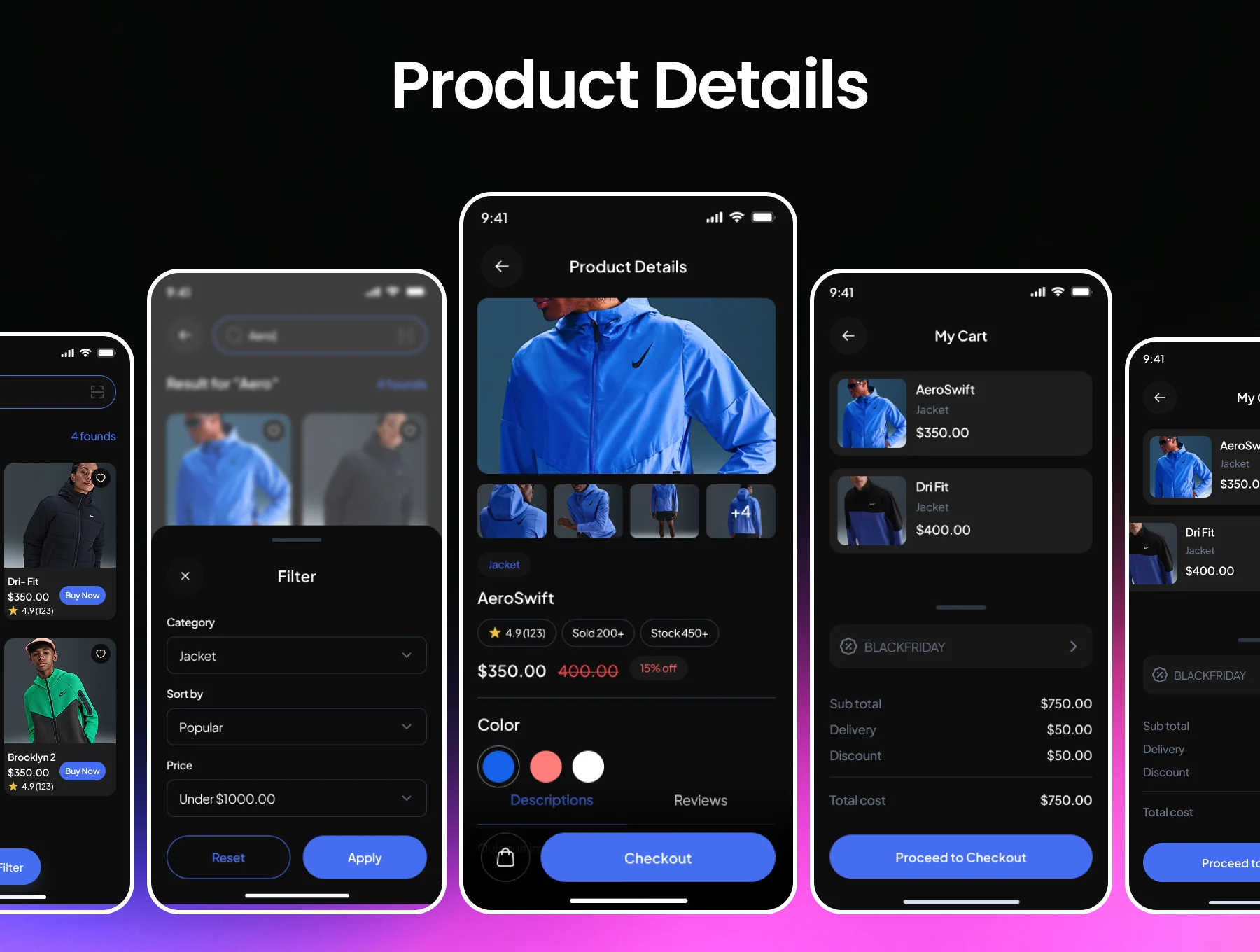 Wearo Jacket E Commerce App Ui Kit 7