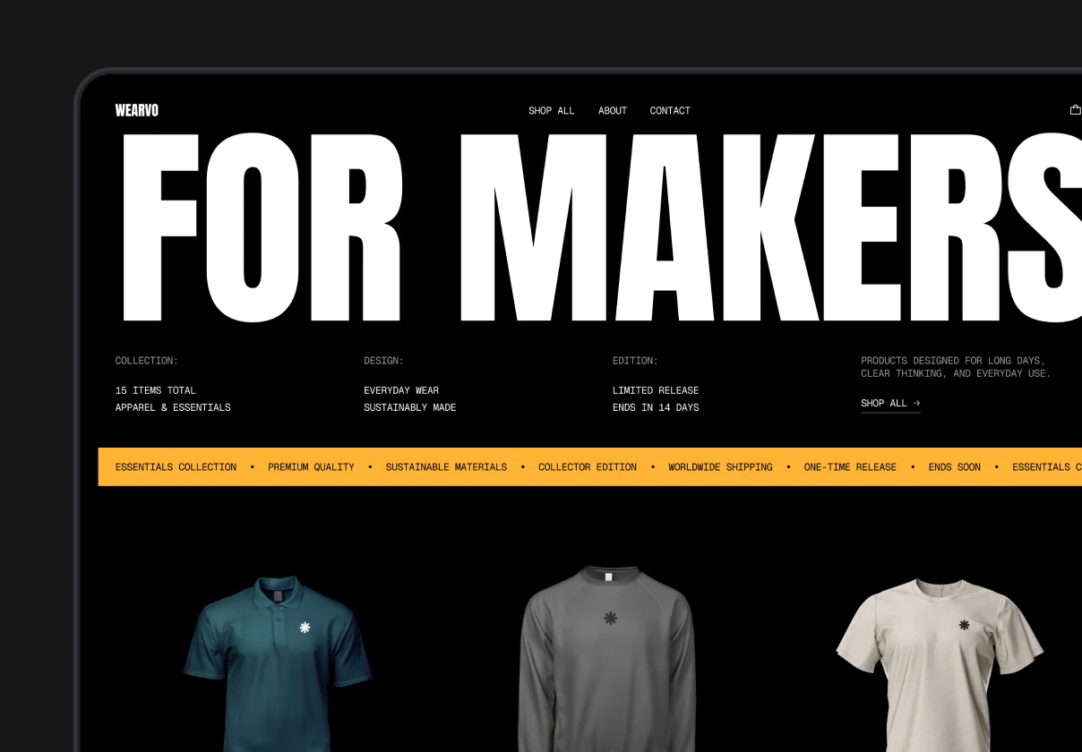 Wearvo – Merch Store