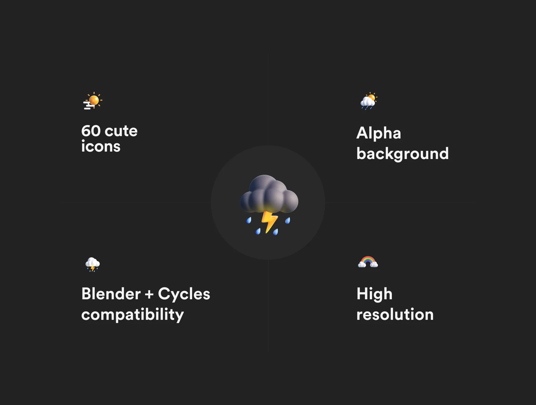 Weather 3D Icon Pack 2