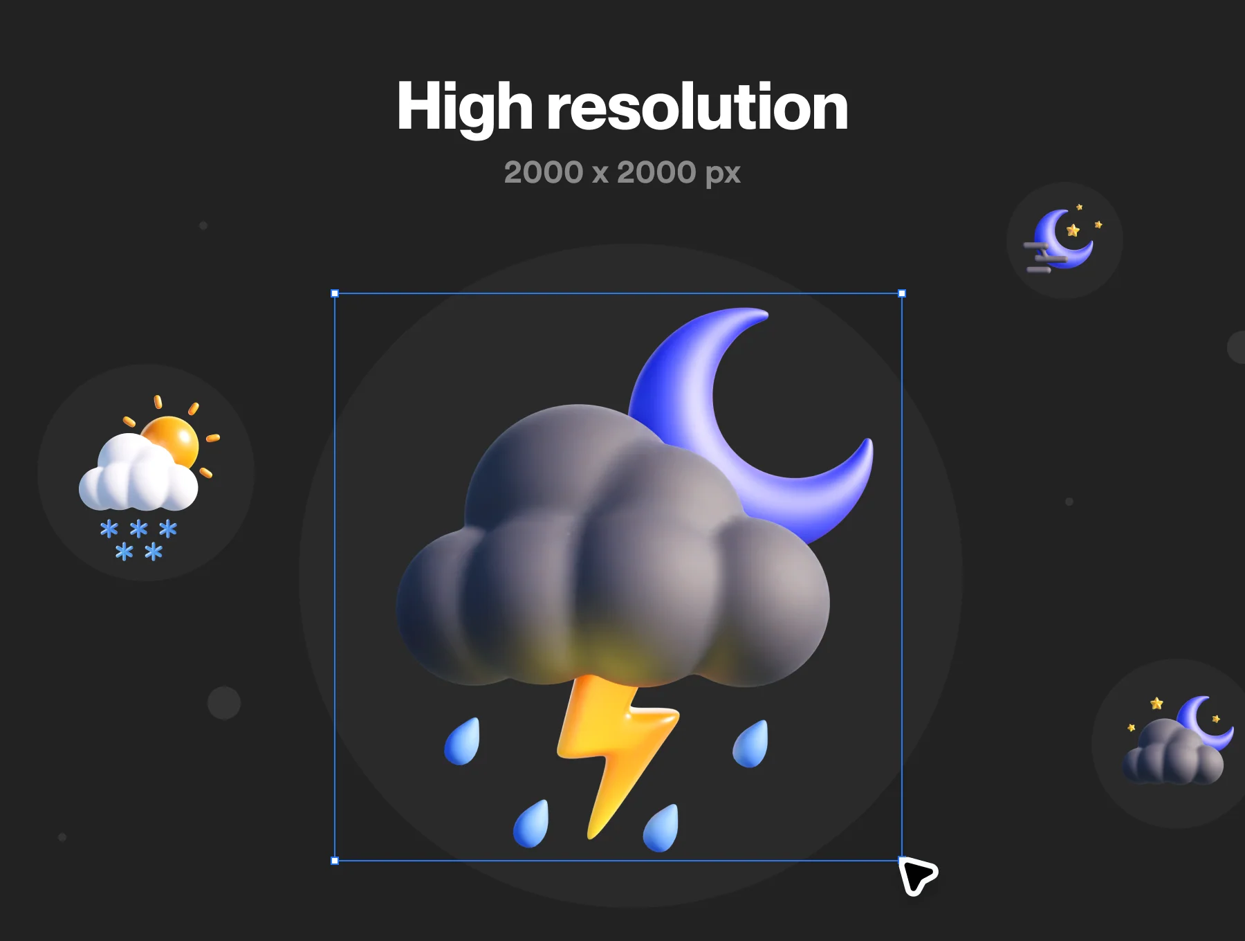 Weather 3D Icon Pack 3