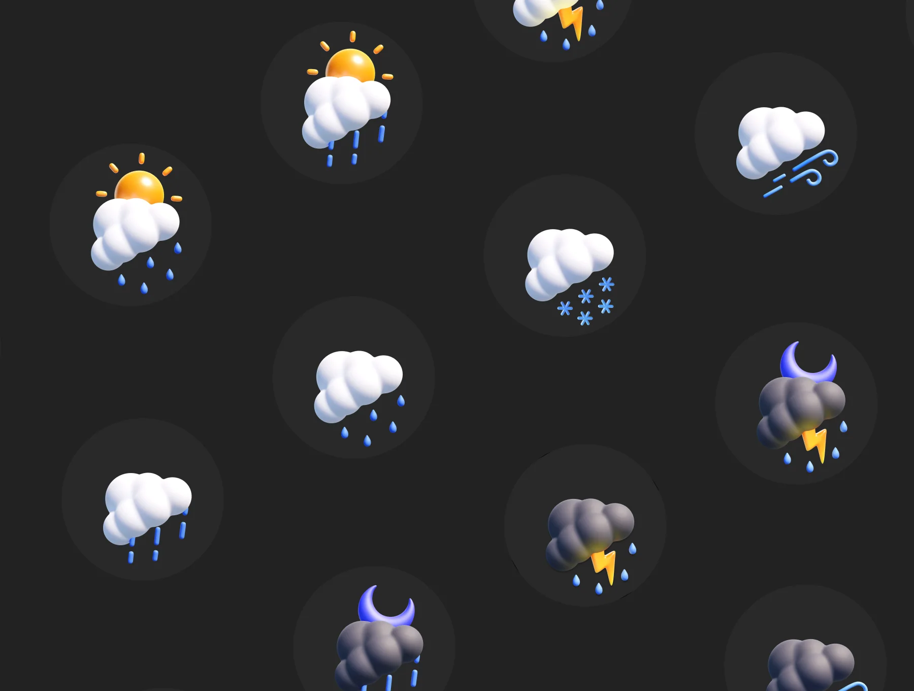Weather 3D Icon Pack 7